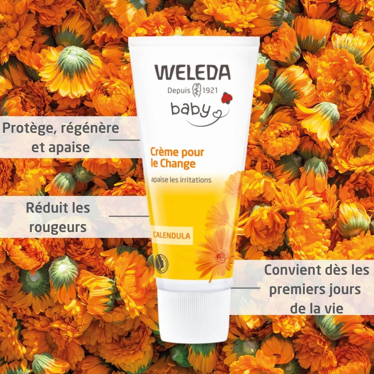 Weleda Baby Calendula krem do wymiany pieluch 2 x 75 ml