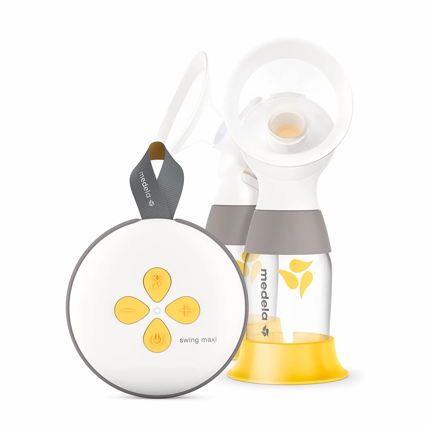 Medela Elektryczny laktator Swing Maxi – ładowanie przez USB, więcej mleka w krótszym czasie, z lejkami PersonalFit Flex i 2-fazową technologią ekstrakcji Medela