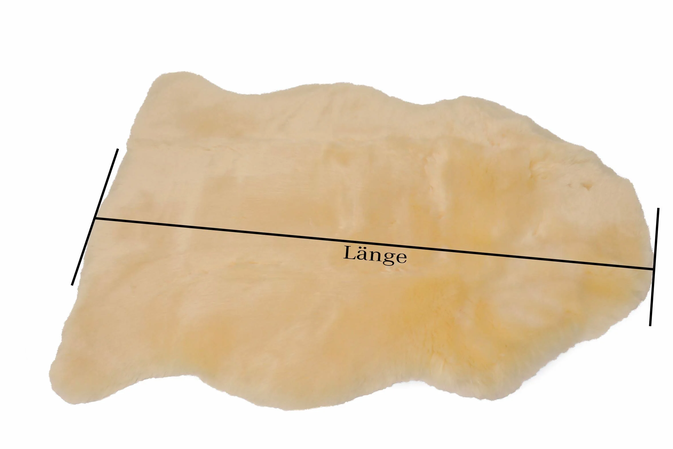 Sheepskin Lambskin Rug for Babies (Medlam Babylove) medically Tanned Premium Quality Length 75cm+ Color Natural