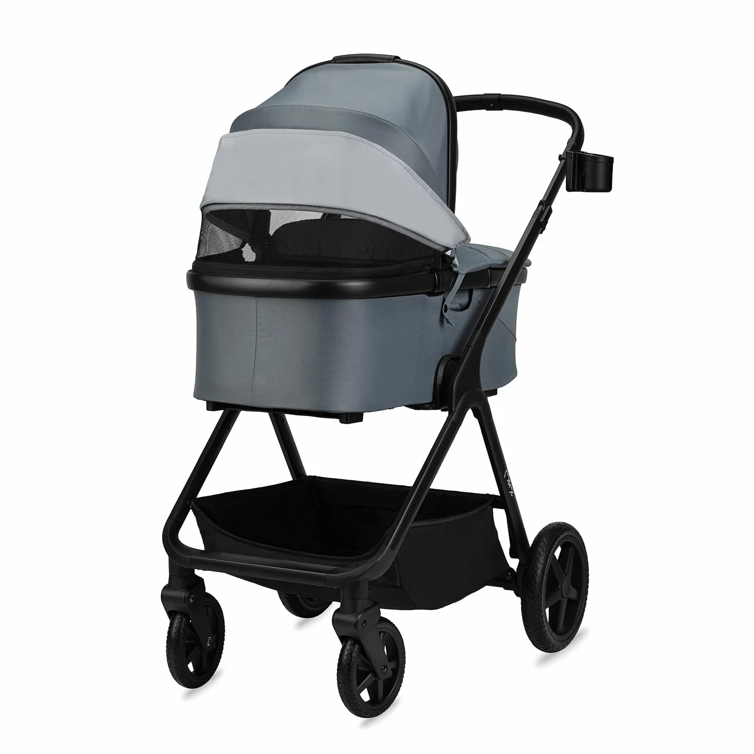 MoMi GISELLE Wózek dziecięcy kombi 2 w 1 z funkcją buggy, 5-punktowy pas bezpieczeństwa, od 1. dnia życia, do 22 kg masy ciała (wózek), kosz na zakupy, materac, ochrona przed deszczem i torba do