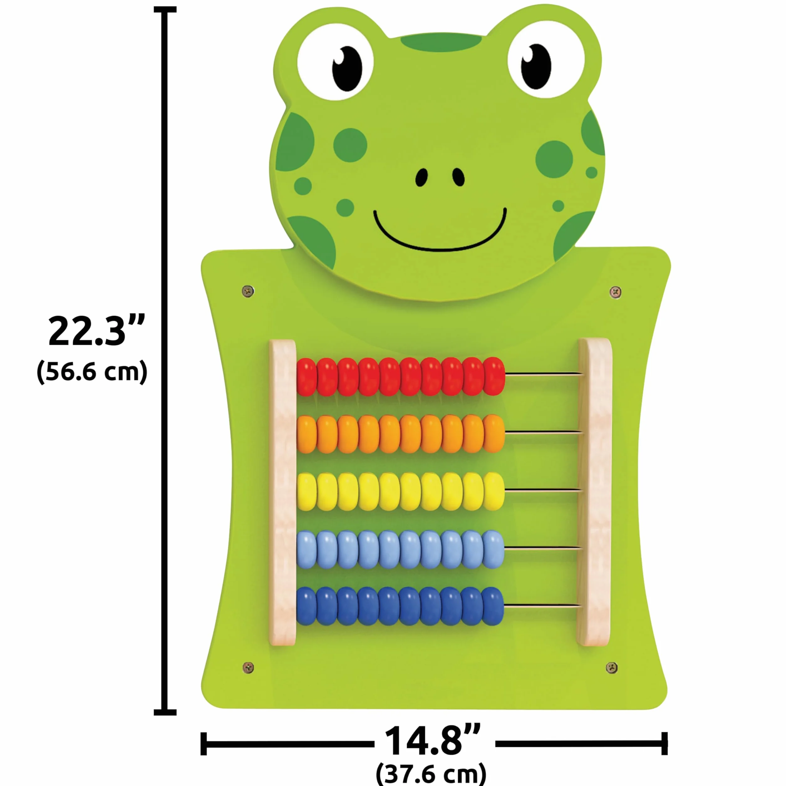 LEARNING ADVANTAGE Frog Activity Wall Panel - Centrum aktywności dla maluchów - zabawka dla dzieci w wieku 18 m + - dekoracja do sypialni i obszarów zabaw