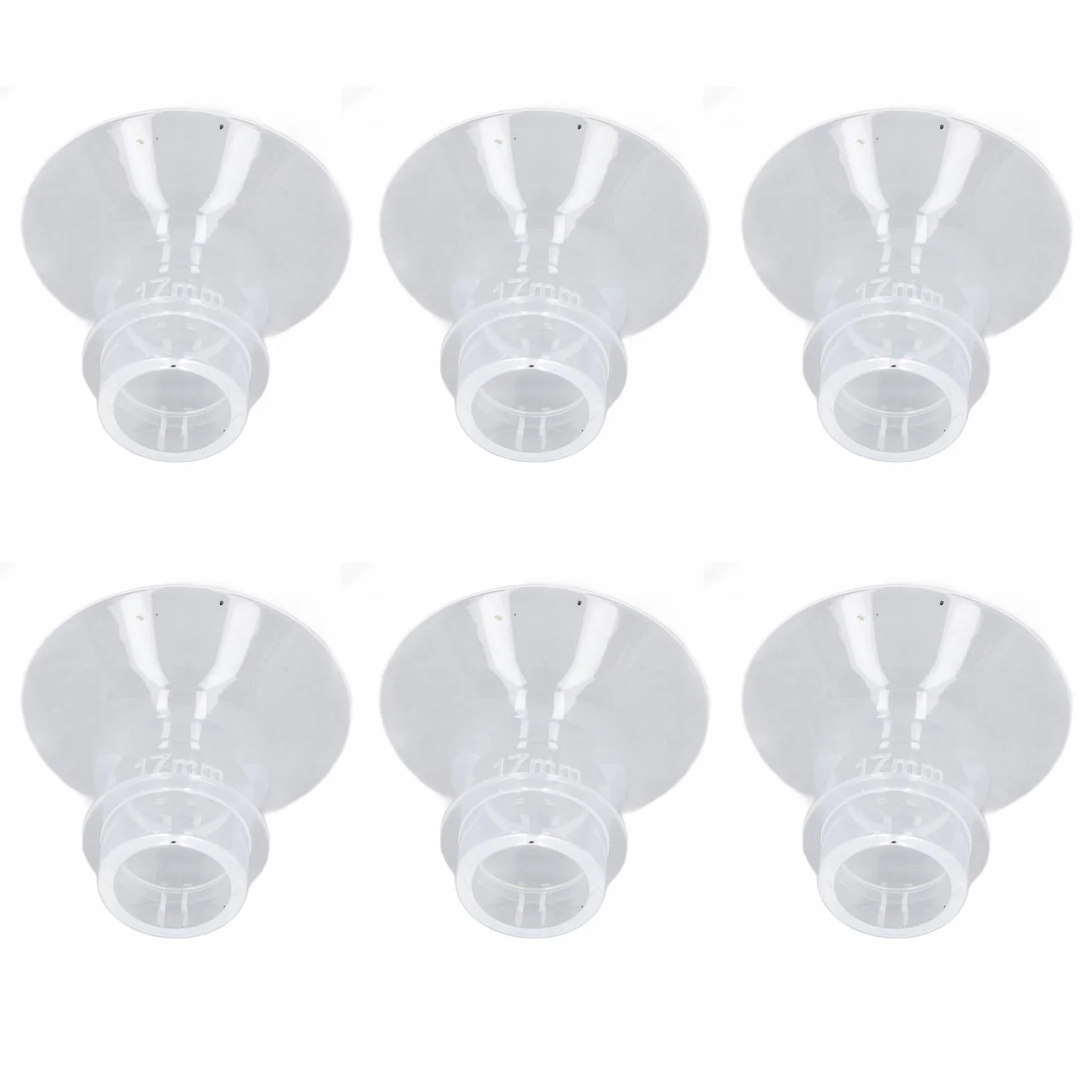 6 szt. Wkładki Kołnierzowe MomMed Poręczne Miseczki Laktator do Noszenia Zmniejsz Tunel 24 Mm do Innego Odpowiedniego Rozmiaru (17 MM)