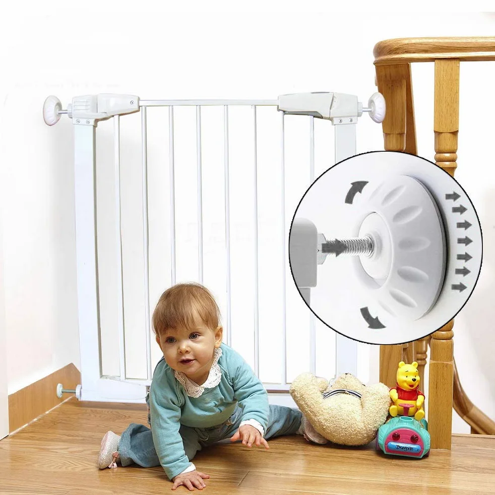 4 Pack Wandschutz für Baby Treppengitter und Türschutzgitter, Wand Saver ohne bohren zum Klemmen für Kinder Schutzgitter, Hund, Baby