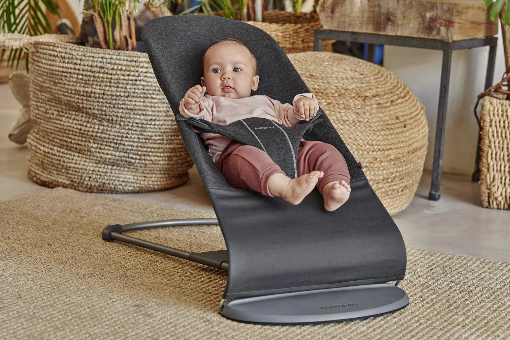 BabyBjörn Bouncer Bliss, koszulka 3D, antracyt