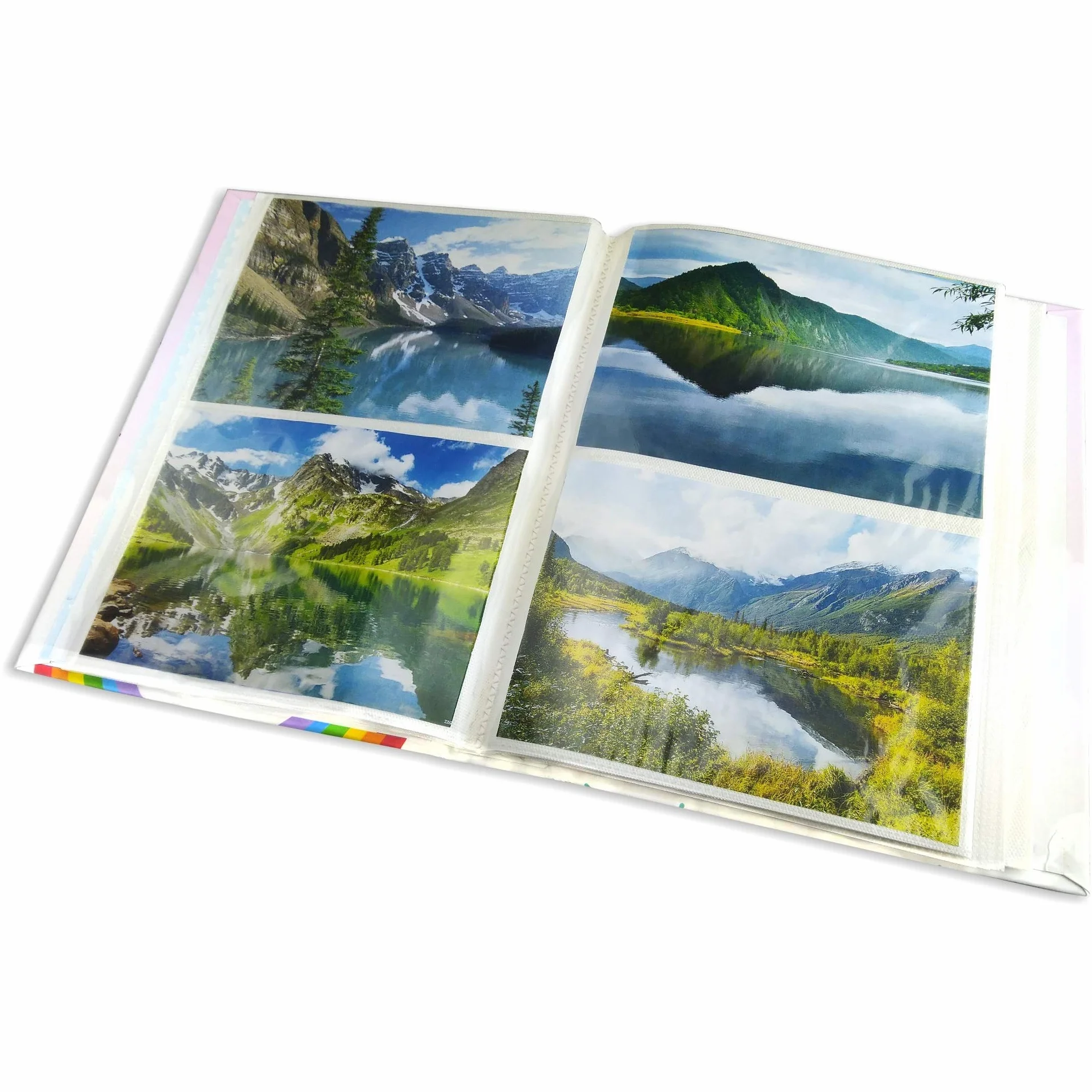 Album fotograficzny z kieszonkami 21 x 28 cm zawiera 200 zdjęć cm 13 x 18, pokrowiec z tkaniny bawełnianej bordeax