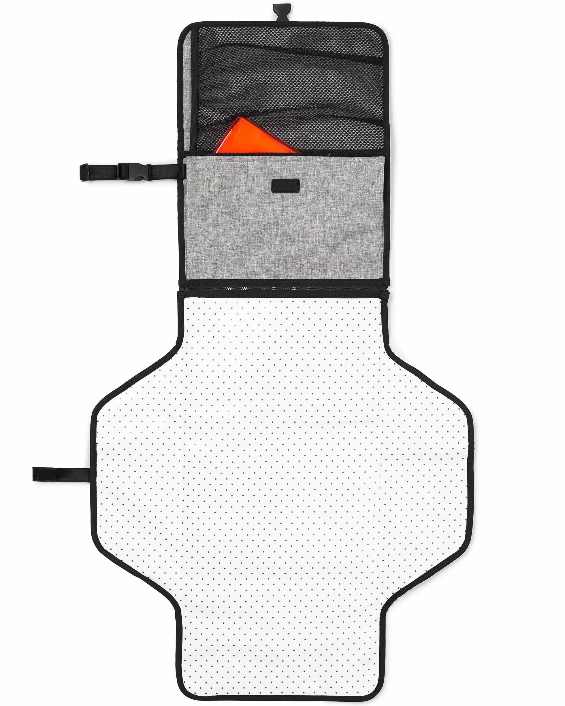 Skip Hop Pronto mini torba do przewijania, stacja do przewijania w podróży, szary melanż