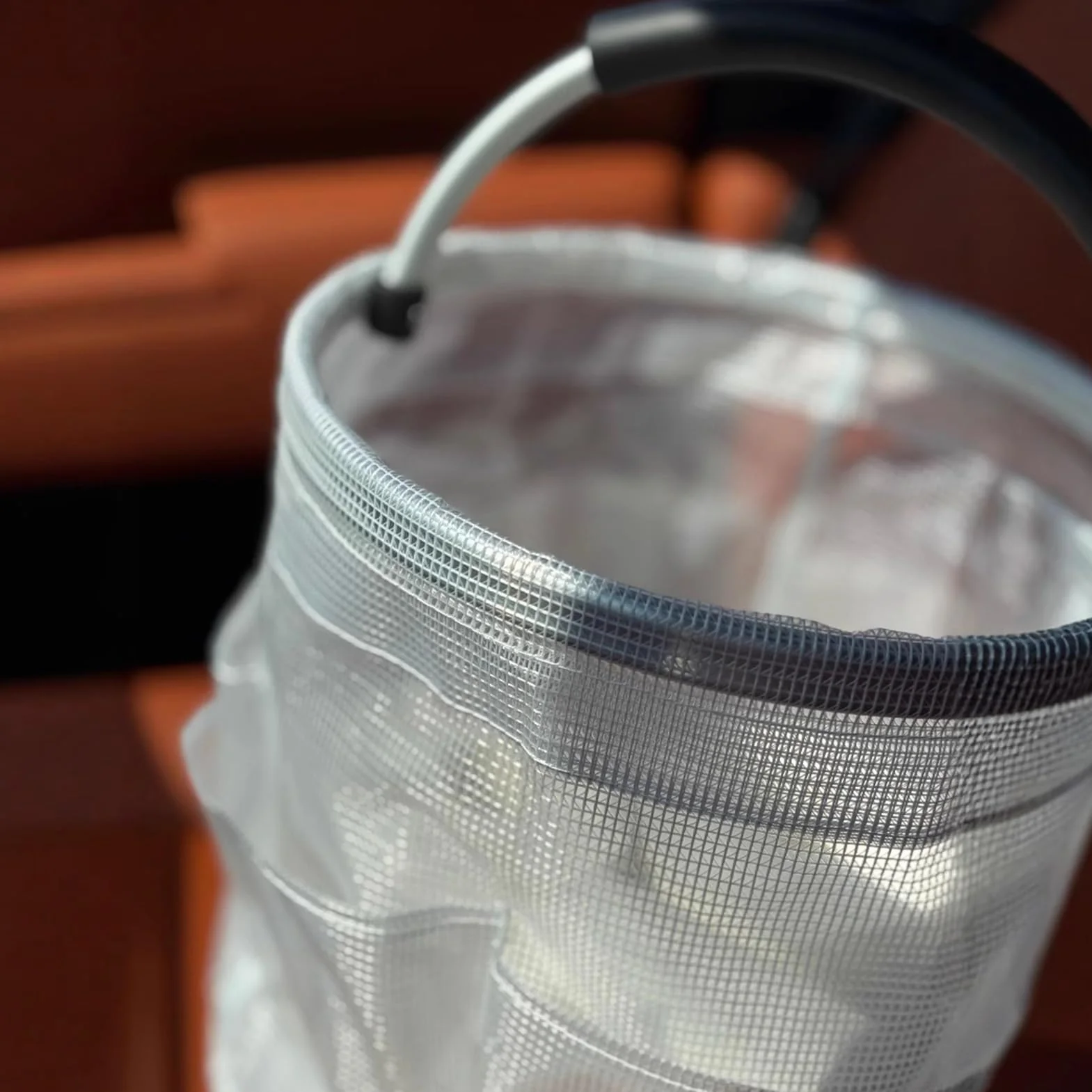Cleaning Caddy Bag, Pvc Foldable Organizer, Water-Resistant Design, Mesh Drainage Bottom, Multipurpose Basket for Dorm Room, Beach, Gym, Bathroom, 11.02x15.35 inches