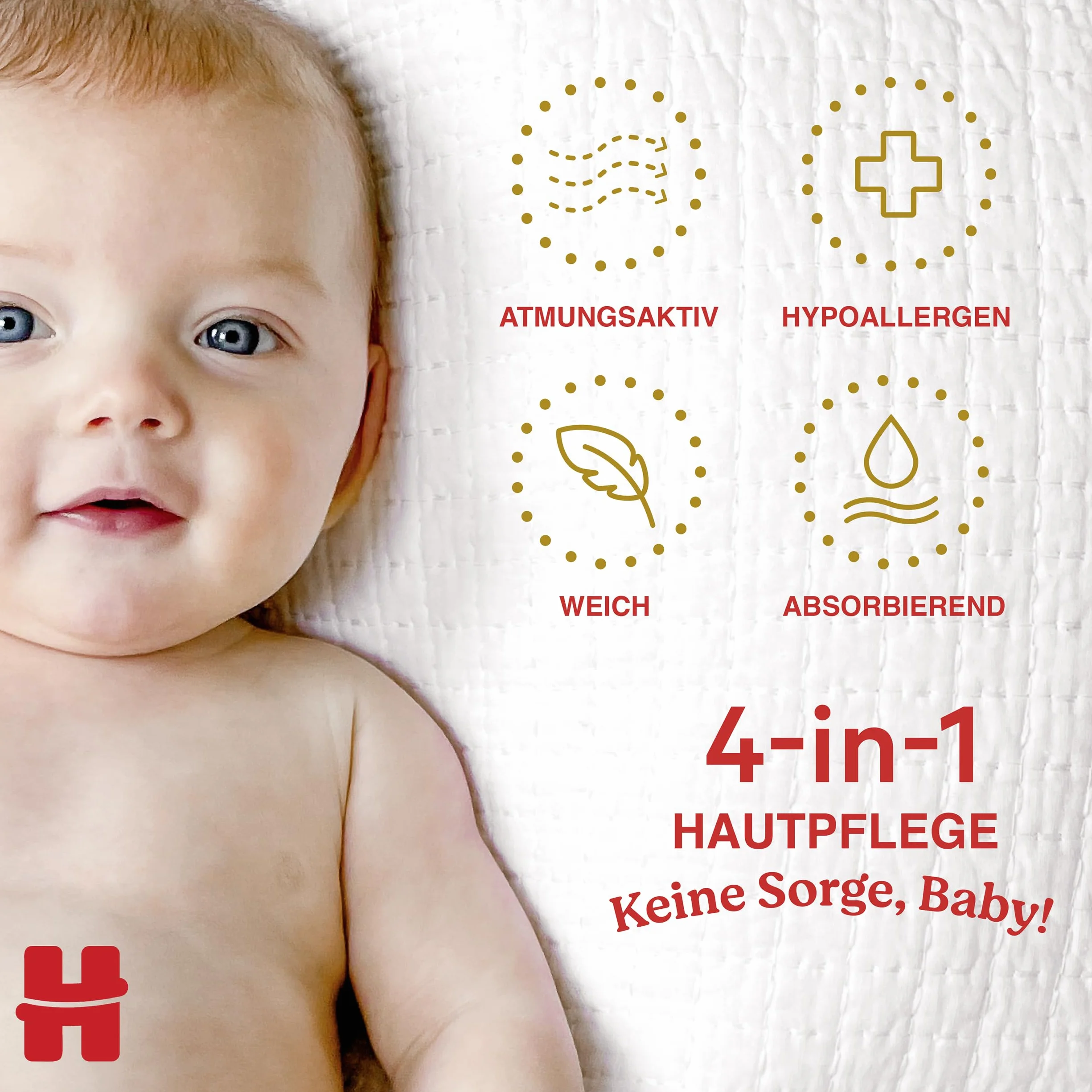 Huggies Pieluchy dla noworodków, rozmiar 1, 100 pieluszek (2 x 50), pudełko półmiesięczne