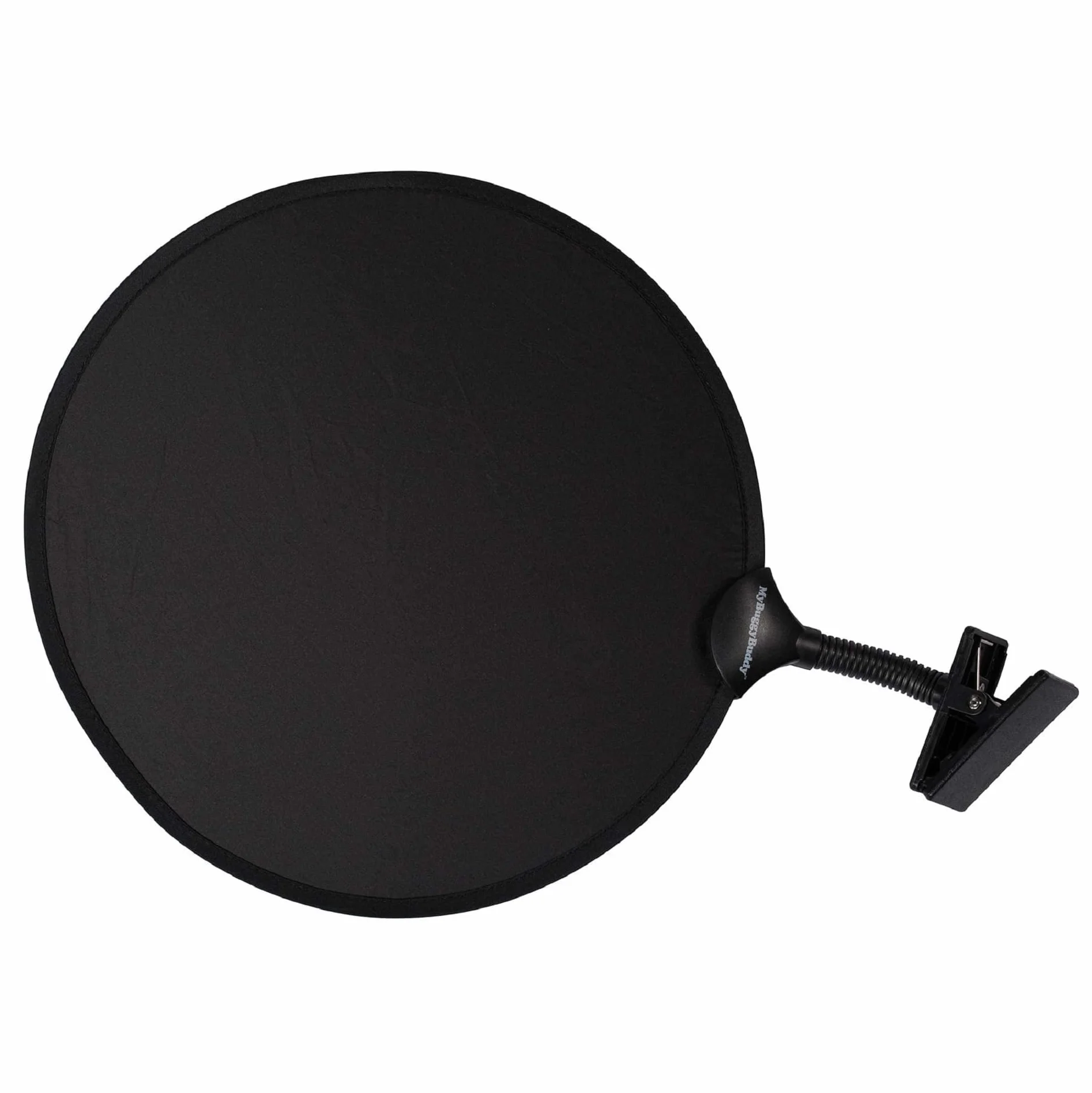 Osłona przeciwsłoneczna do wózka dziecięcego, uniwersalnego dopasowania, ochrona UPF 50+, łatwe składanie/otwieranie, średnica 34 cm, kolor czarny