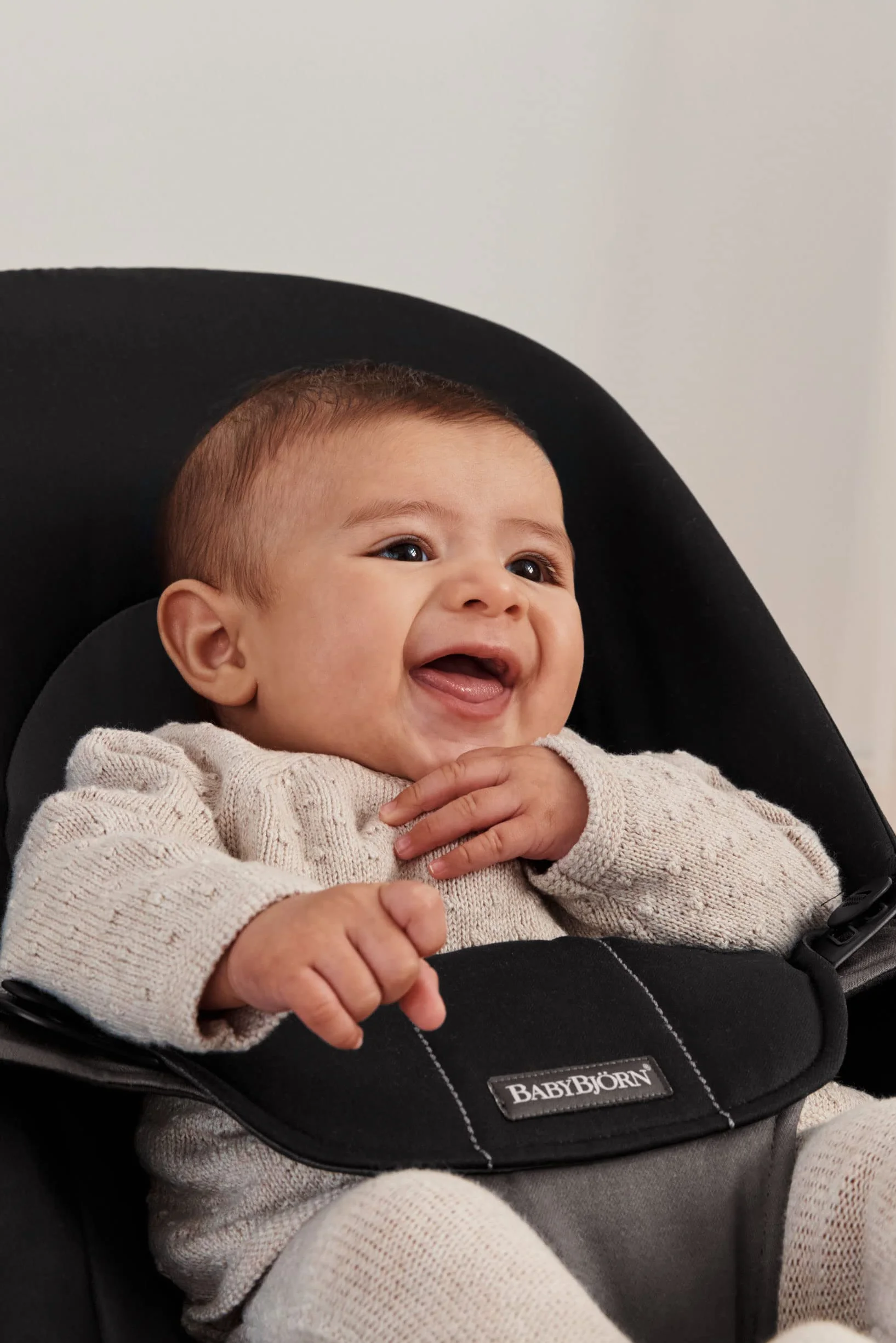 BabyBjörn Huśtawka dziecięca Balance Soft,tkana, czarny/ciemnoszary