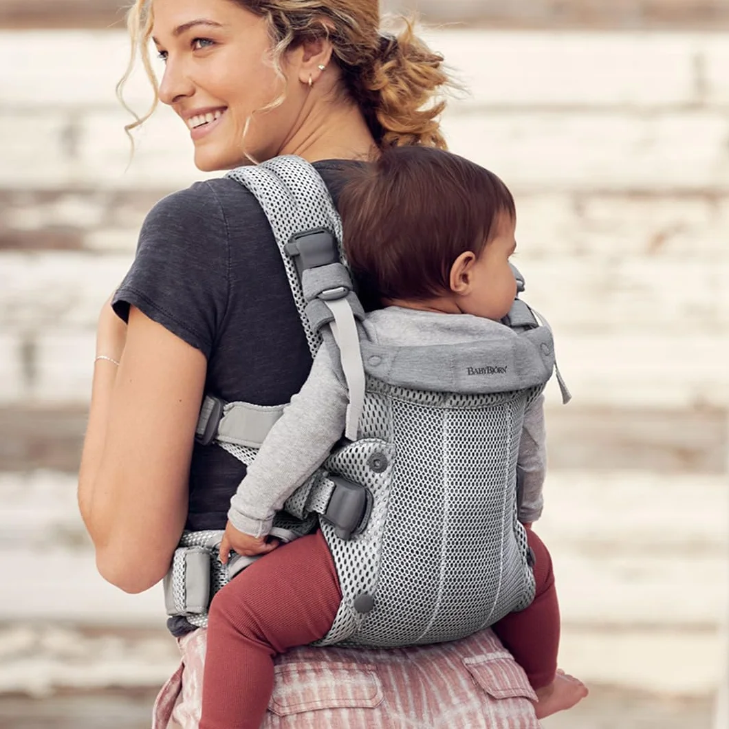 BABYBJÖRN Baby Carrier Harmony, 3D Mesh, Silver