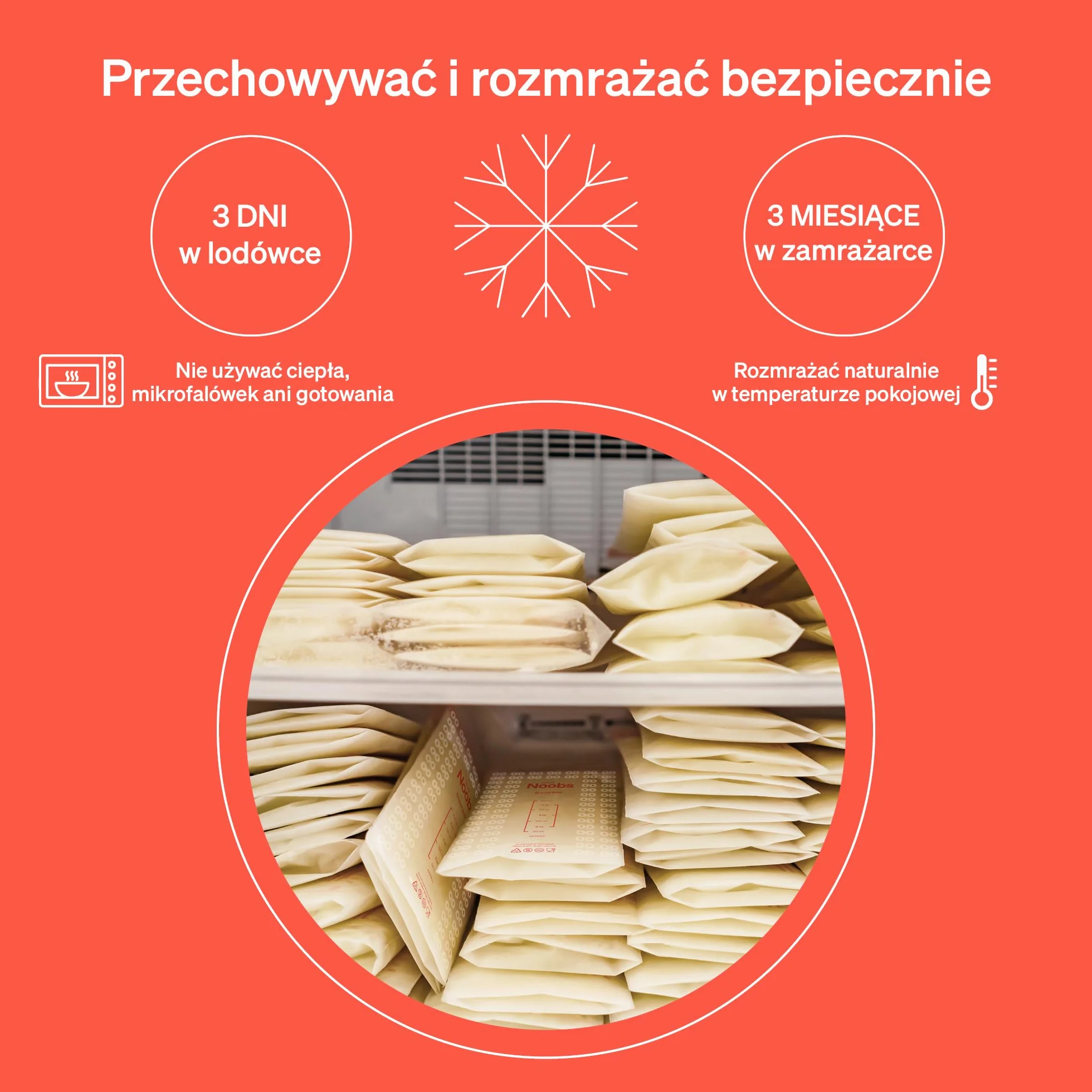 LoveNoobs™, Worki Na Mleko Matki, Łatwe W Użyciu, Do Zamrażania, Wstępnie Sterylizowane, 200 Sztuk – 200 ML, Woreczki Na Mleko Matki Do Karmienia Piersią