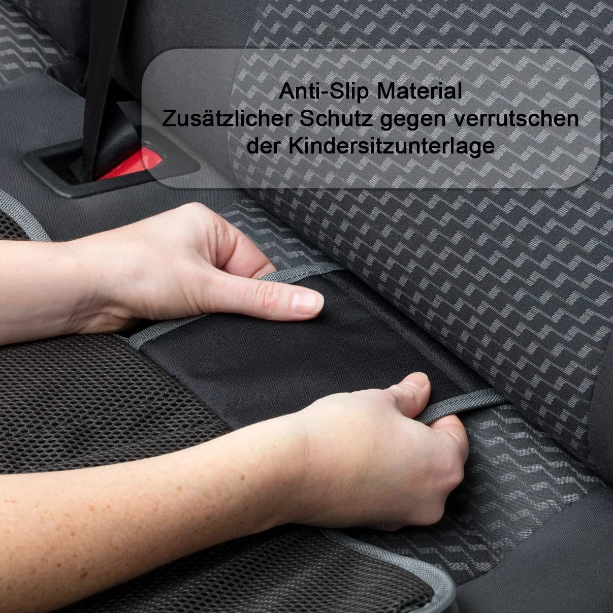 Premium Kindersitzunterlage für Autositzerhöhungen. Autositz-Schutz für Sitzerhöhung und Kindersitz. Autositzschoner für ISOFIX. Schmutzabweisende und universell passende Sitzunterlage.