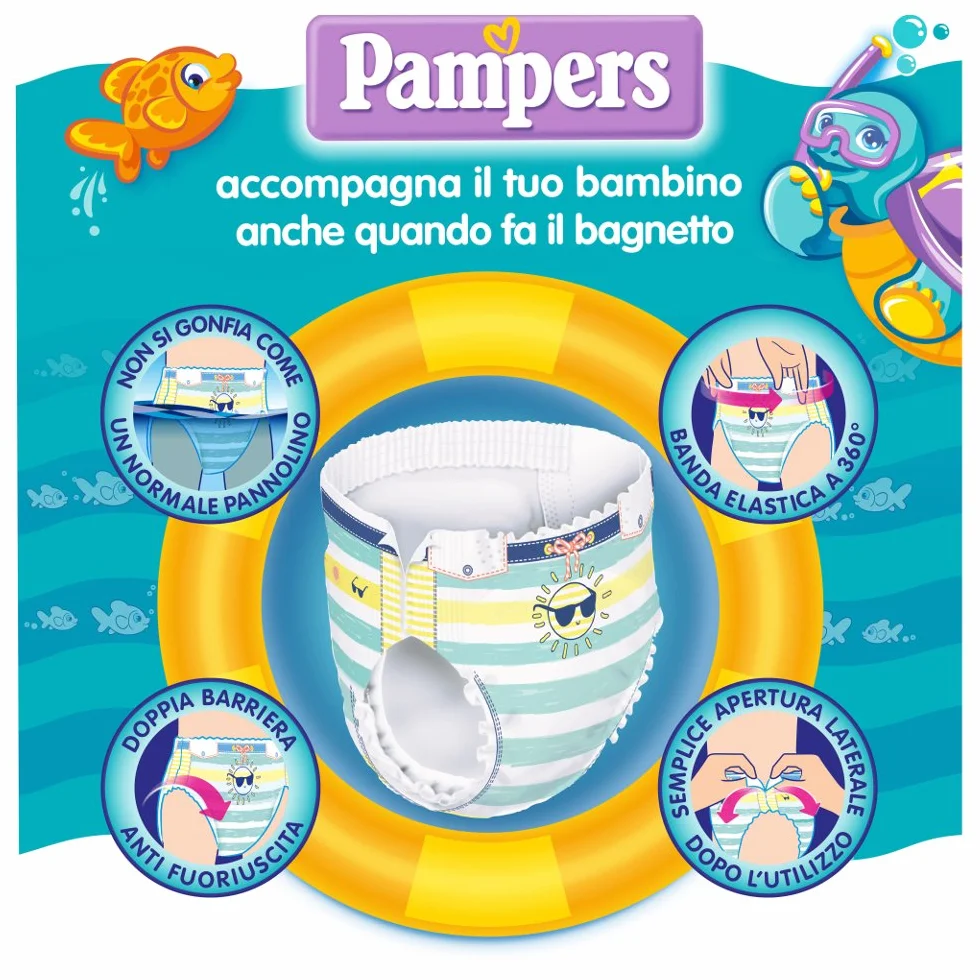 Pampers Garnitur, Rozmiar 4 (8-15 kg), 11 pieluch