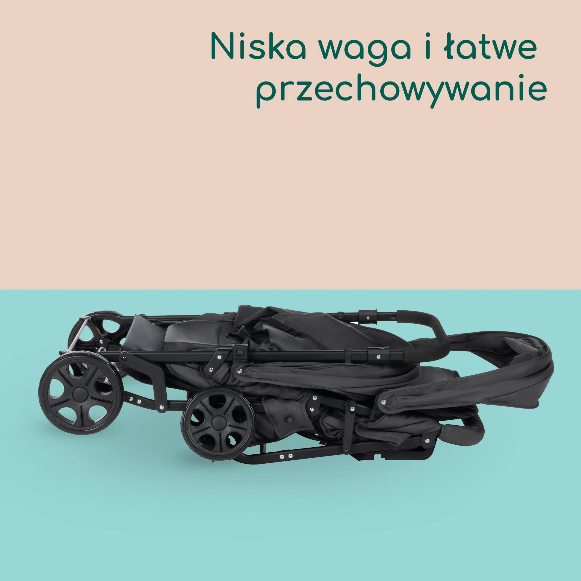 Bebeconfort Teamy Wózek, dla Bliźniąt, od Urodzenia do 4 roku, 0–22 kg, Mineral Graphite (Grafit)