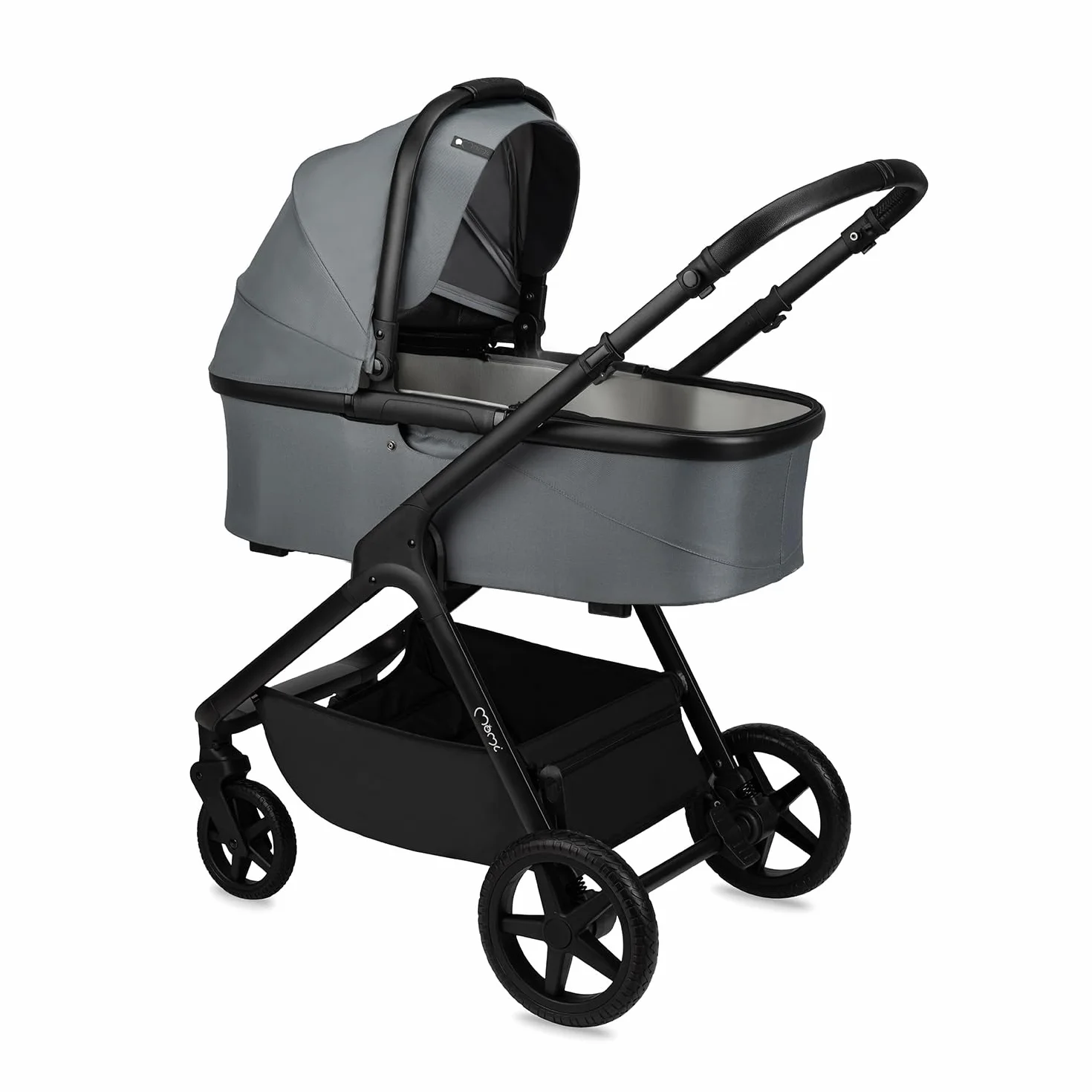 MoMi GISELLE Wózek dziecięcy kombi 2 w 1 z funkcją buggy, 5-punktowy pas bezpieczeństwa, od 1. dnia życia, do 22 kg masy ciała (wózek), kosz na zakupy, materac, ochrona przed deszczem i torba do