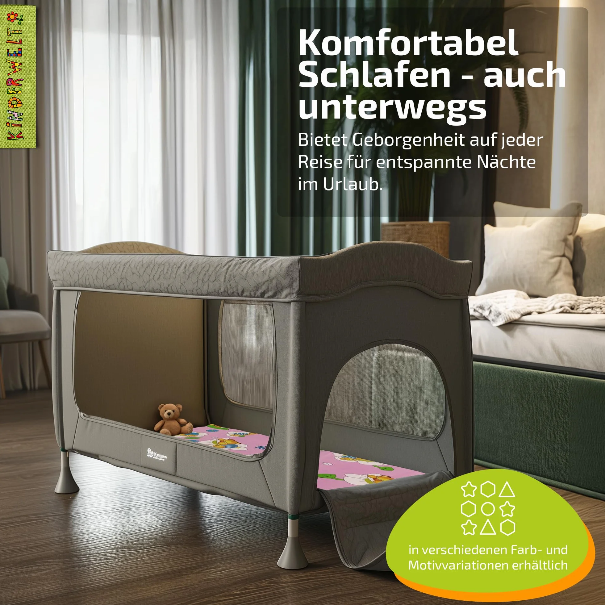 Materac podróżny dla niemowląt z wysokiej jakości zimnej pianki! 60 x 120 materac dla dzieci