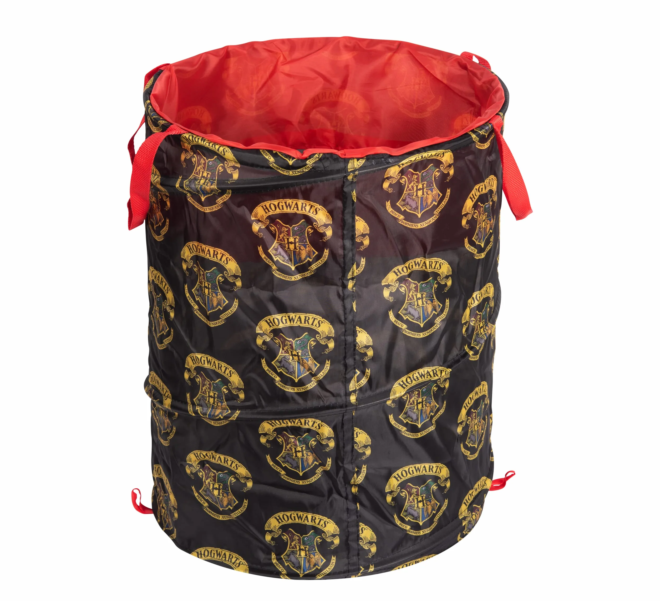 Harry Potter kosz do przechowywania ze ściągaczem – Hogwart, składany, dla dzieci, POP-UP, do pokoju dziecięcego, czarny, 50 x 38 cm
