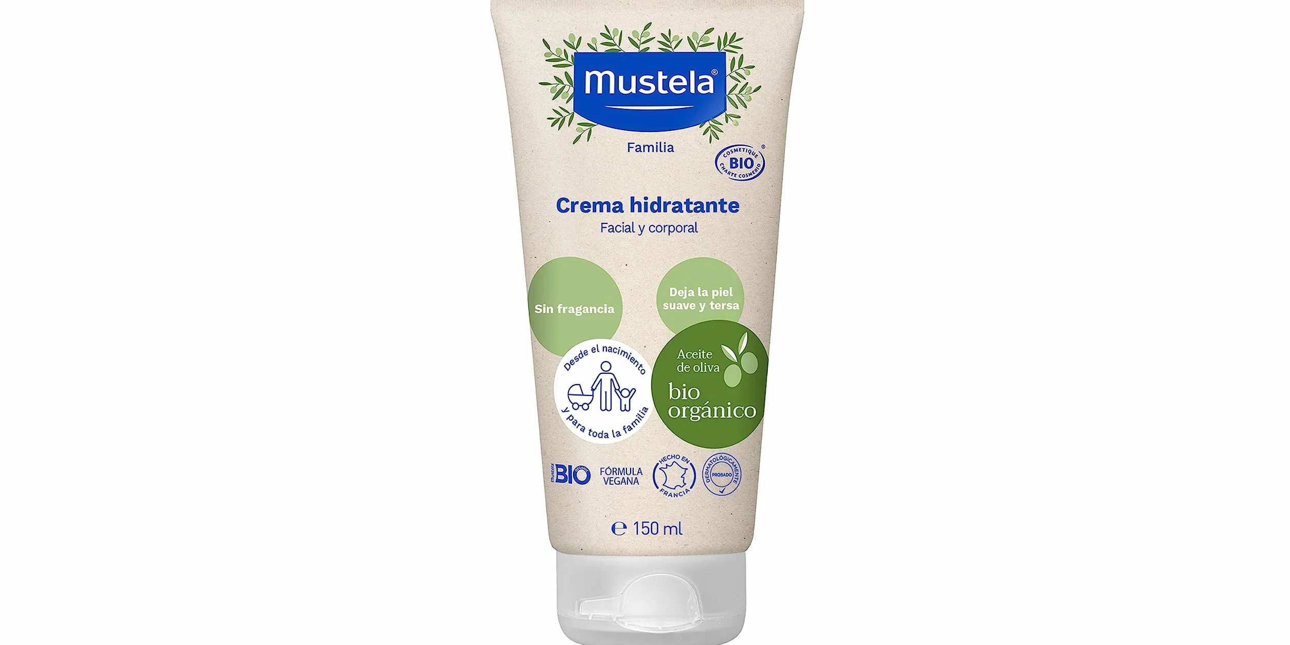 Mustela Bio Organico Crema Hidratante Facial y Corporal, 150 ml