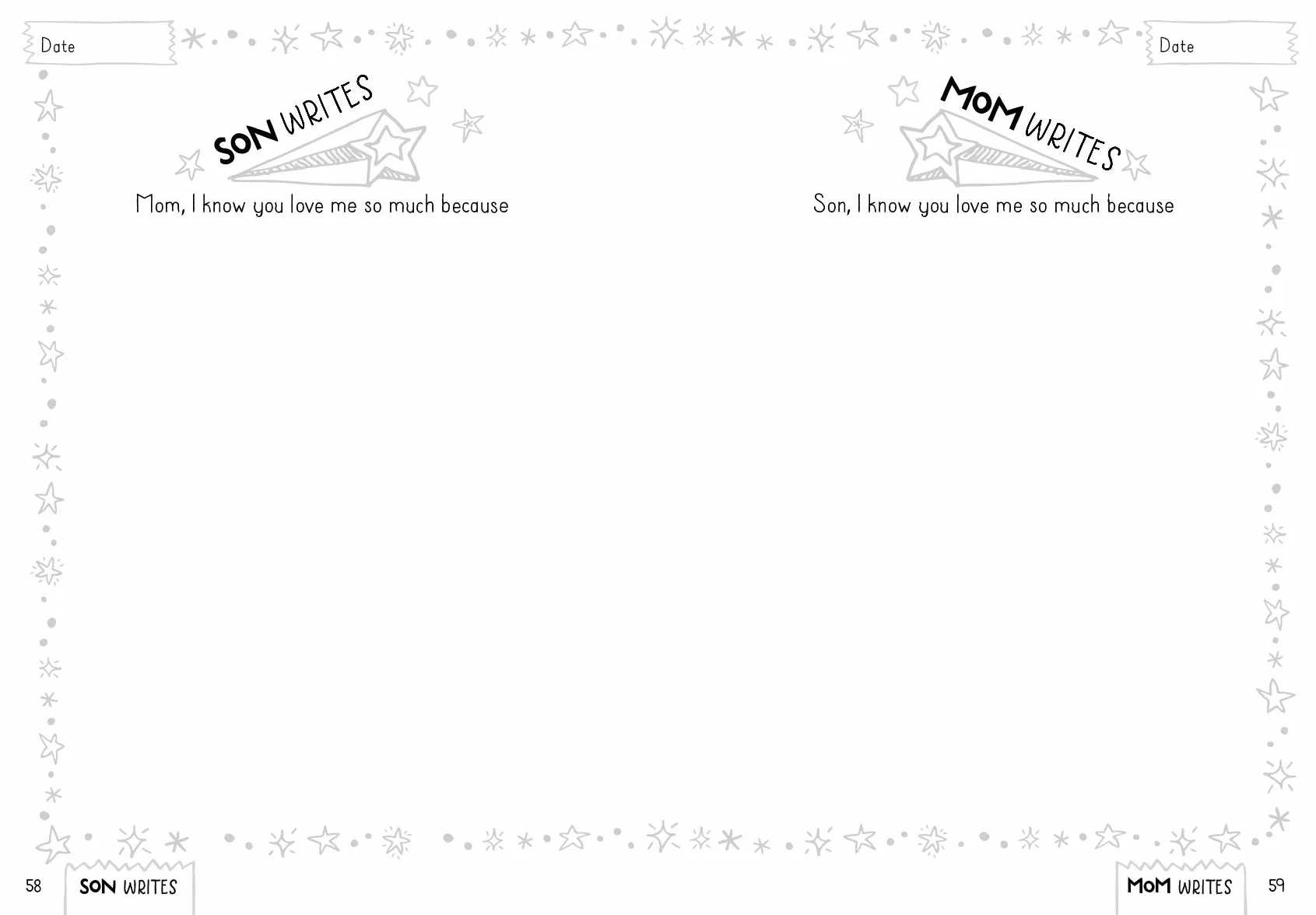Between Mom and Me: A Mother and Son Keepsake Journal