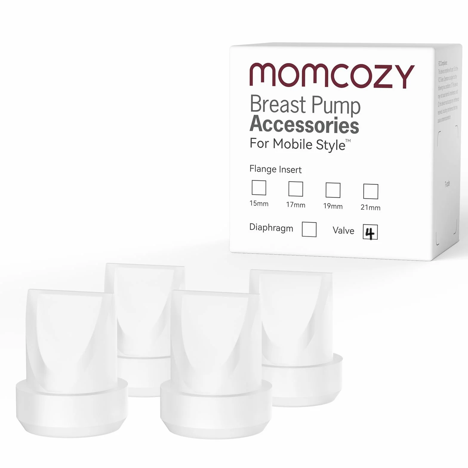 Momcozy Mobile Style™ Valves Original Mobile Style™ akcesoria zamienne do laktatora, 4 szt
