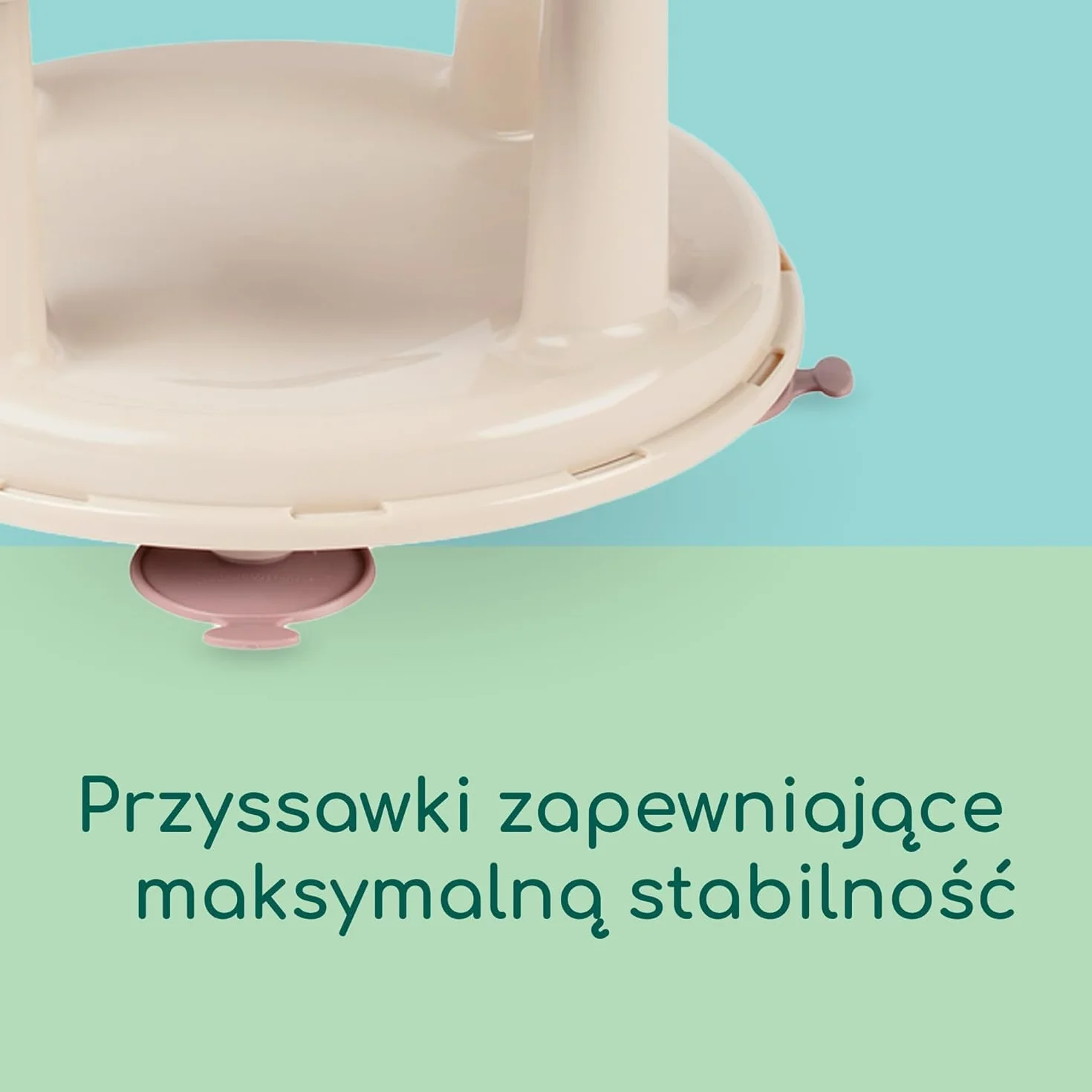Obrotowe Siedzisko do Kąpieli Bebeconfort, Siedzisko do Kąpieli, Ergonomiczne, 6-12 miesięcy, 0-10 kg, Beige