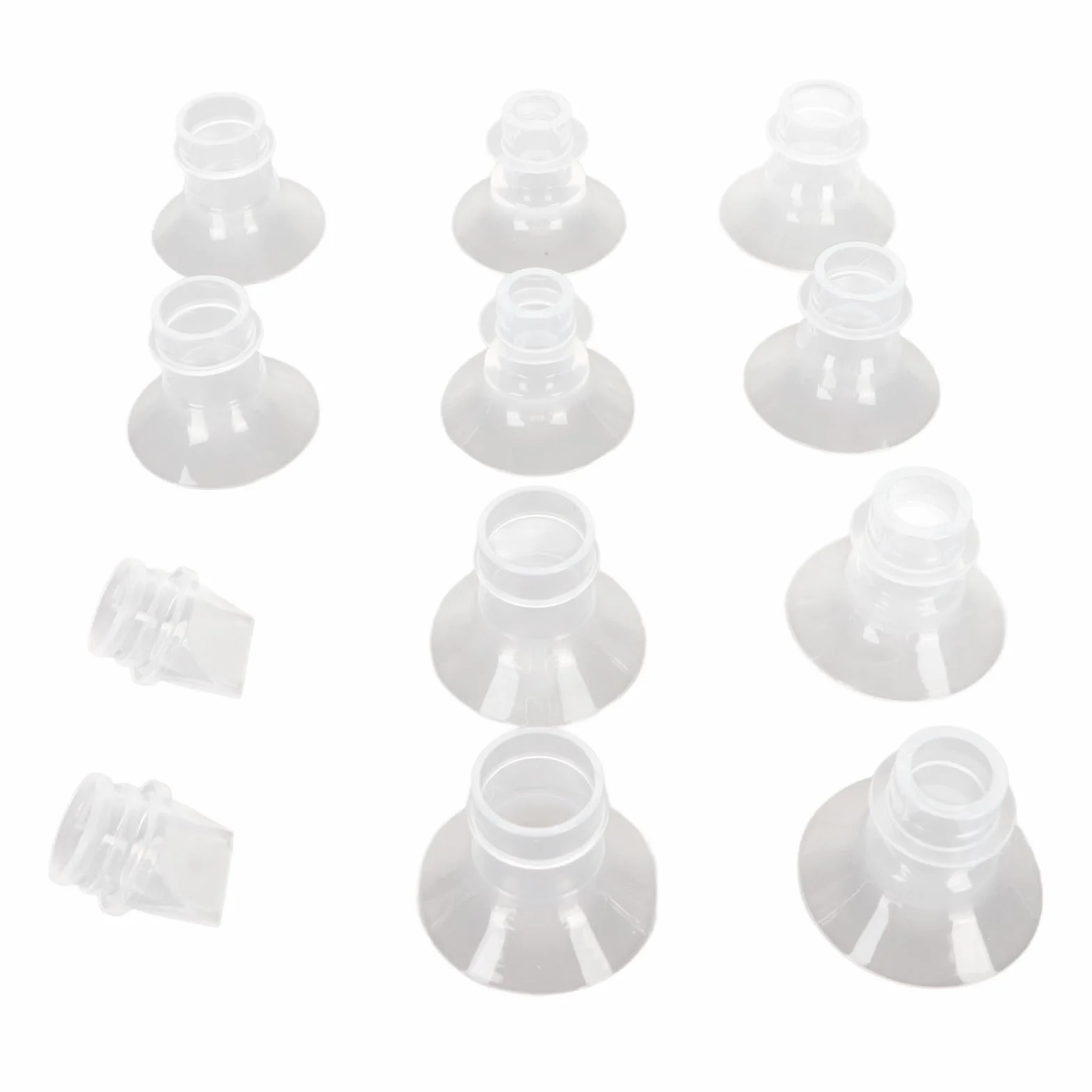 Wkładki Kołnierzowe Laktatora, Uniwersalny Pojemnik na Mleko z Miękkiego Silikonu w 5 Rozmiarach (13 Mm, 15 Mm, 17 Mm, 19 Mm, 21 Mm) 10 Sztuk Zaworu Kaczego Dzioba, Wkładka