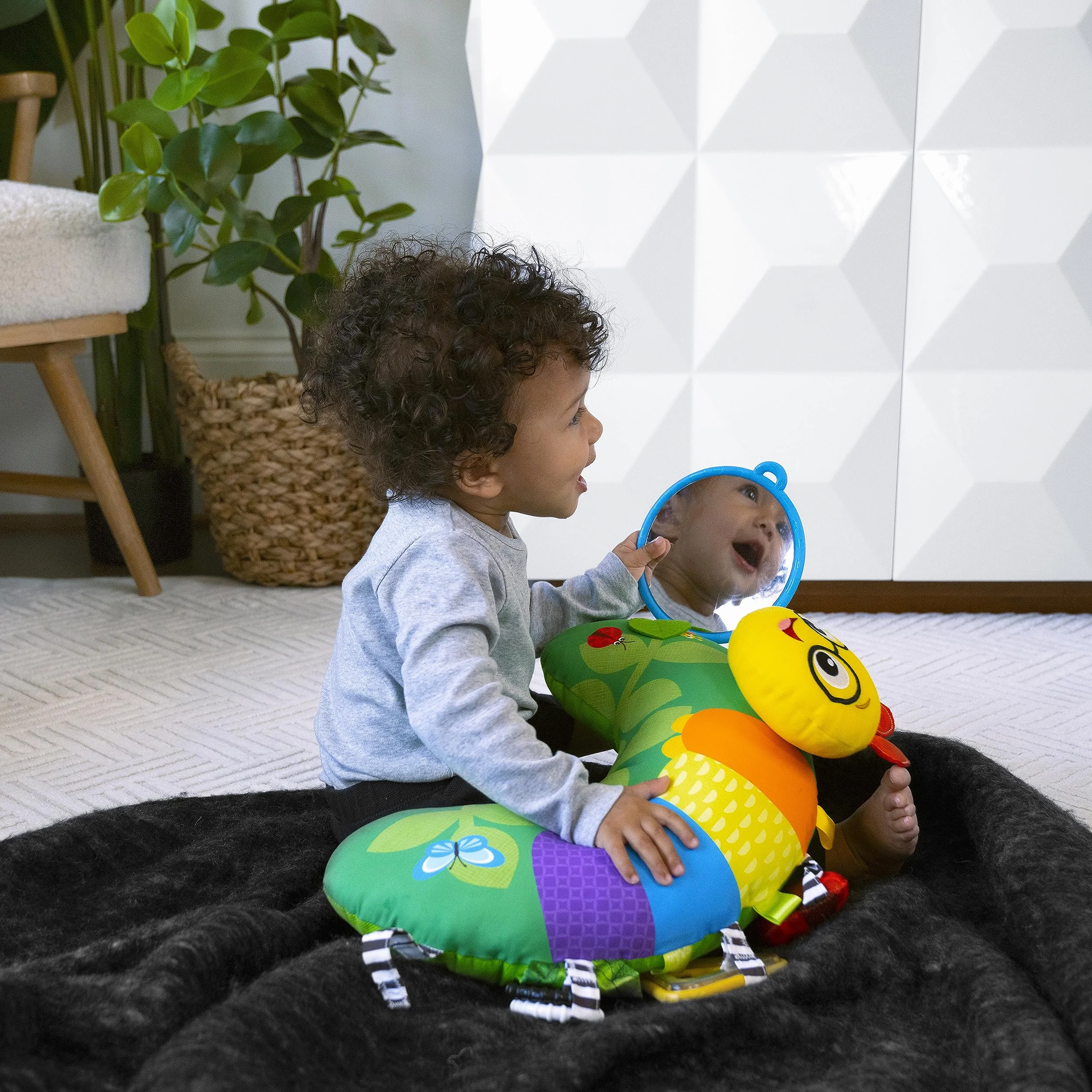 Baby Einstein, Cal-a-Pillow poduszka do aktywności na brzuchu, multisensoryczna, od 0+ miesięcy