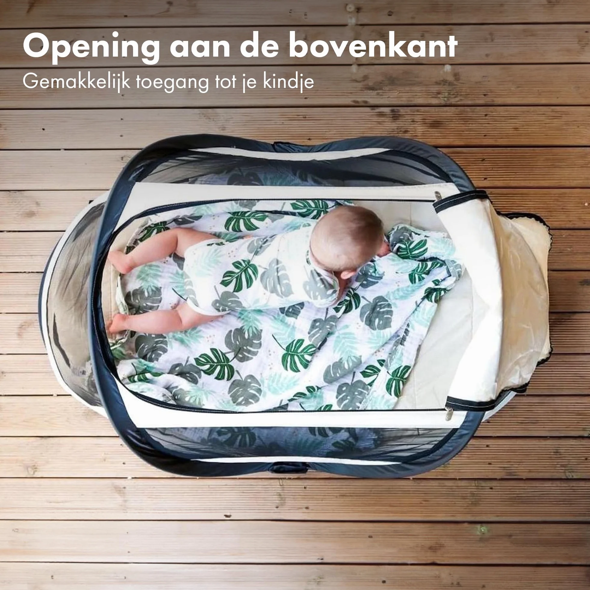 DERYAN Travel Cot łóżeczko turystyczne - BabyBox - Pop up - lekkie, kompaktowe i składane - składane - składane w zaledwie 2 sekundy - z moskitierą i torbą do przenoszenia (śmietana)