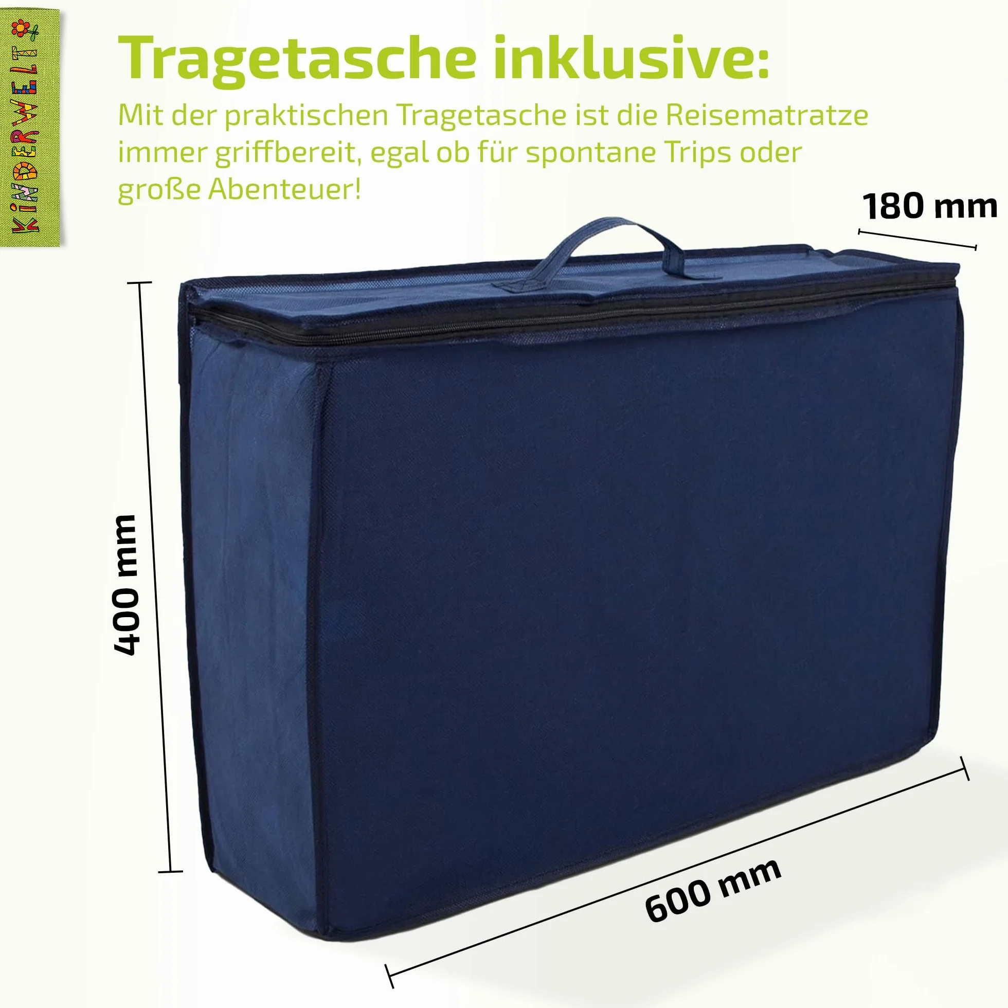 Materac podróżny dla niemowląt z wysokiej jakości zimnej pianki! 60 x 120 materac dla dzieci