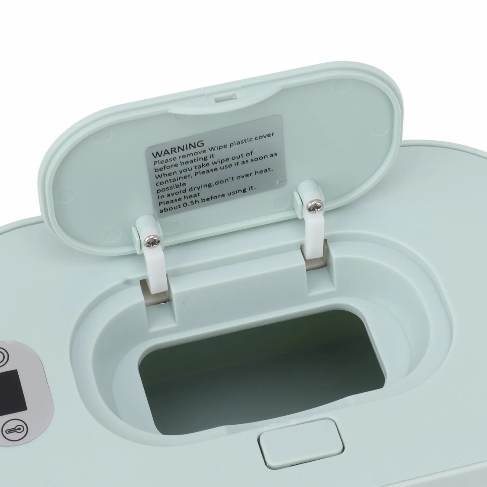 Podgrzewacz do Pieluch dla Niemowląt i Chusteczki Nawilżane Dozownik, Podstawowe Chusteczki dla Niemowląt Termostat Podgrzewacz z USB Domowy Samochód Chusteczki Nawilżane dla (Zielony)