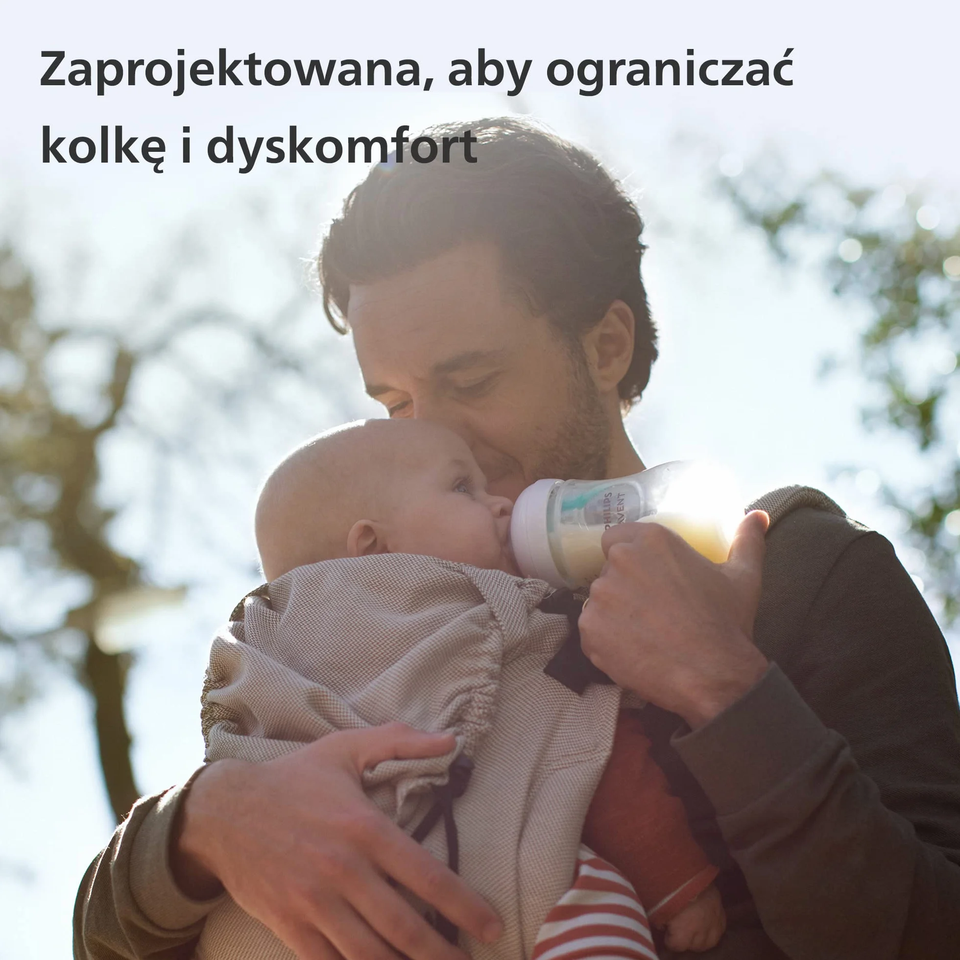 Philips Avent Zestaw butelek Natural z Responsywnym smoczkiem z nakładką antykolkową AirFree—4 butelki z nakładką AirFree, smoczek Ultra Soft, szczotka do butelek. Wiek 0 –12 mies.i (model SCD657/11)