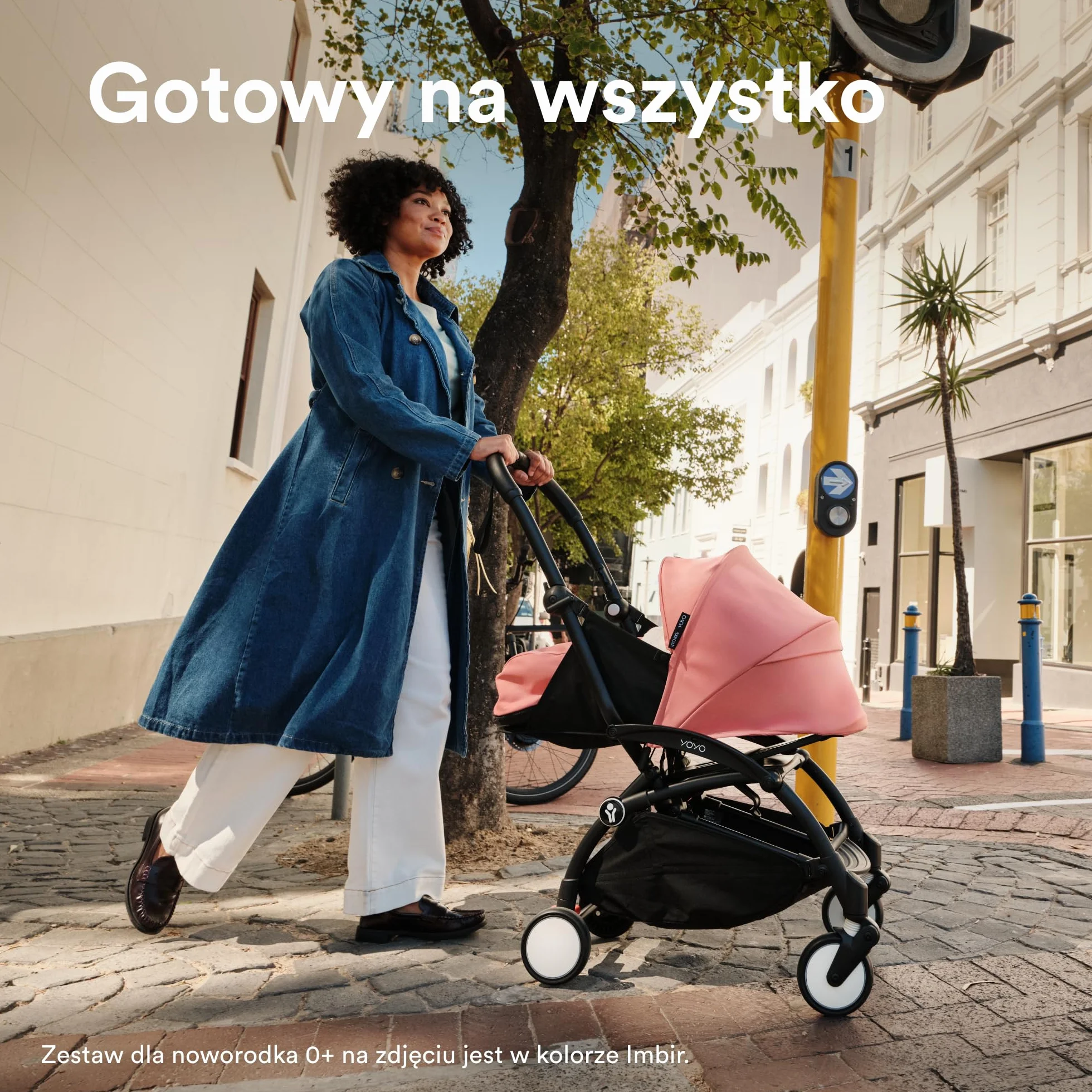 Wózek Stokke YOYO3 z zestawem dla noworodka - zawiera czarną ramę, zestaw kolorowy 6+ (Taupe) i zestaw dla noworodka 0+ (Taupe)