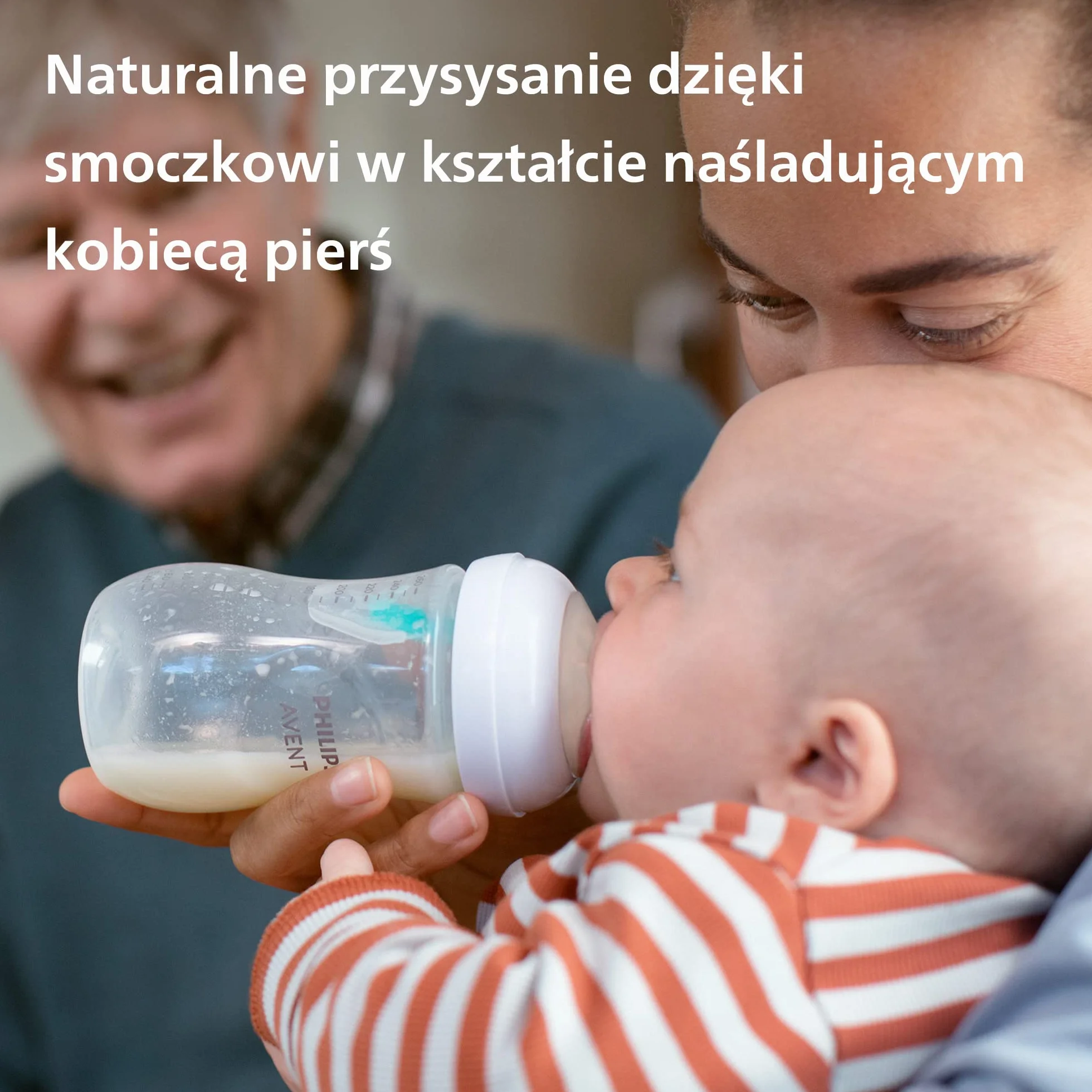 Philips Avent Zestaw butelek Natural z Responsywnym smoczkiem z nakładką antykolkową AirFree—4 butelki z nakładką AirFree, smoczek Ultra Soft, szczotka do butelek. Wiek 0 –12 mies.i (model SCD657/11)