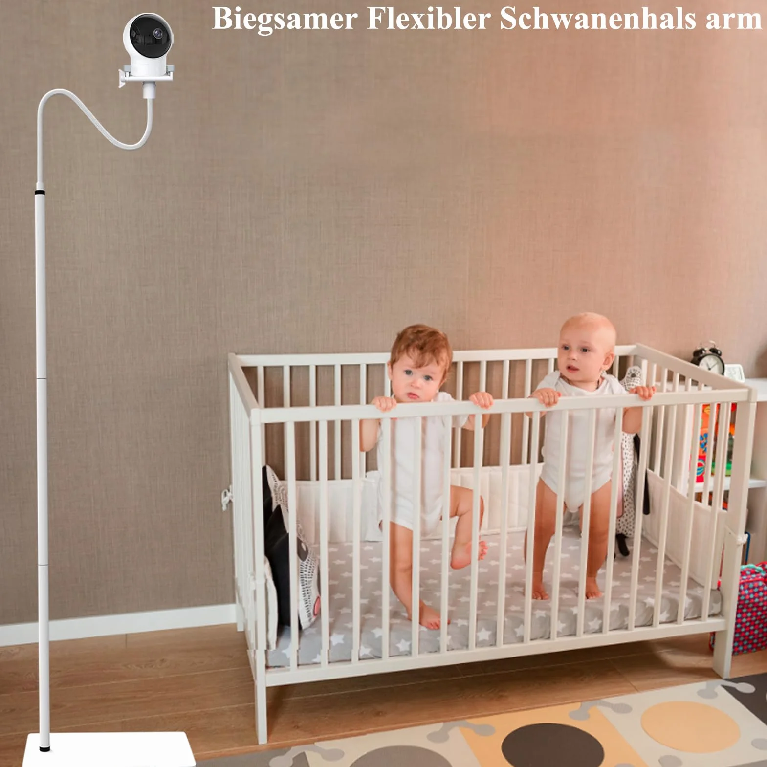 Uchwyt do niani podłogowej Baby Kamera Zgodny z Philips Avent/eufy/GHB/BOIFUN/Hellobaby/NWOUIIAY/TakTark i zgodny z większością kamer do niani elektronicznych