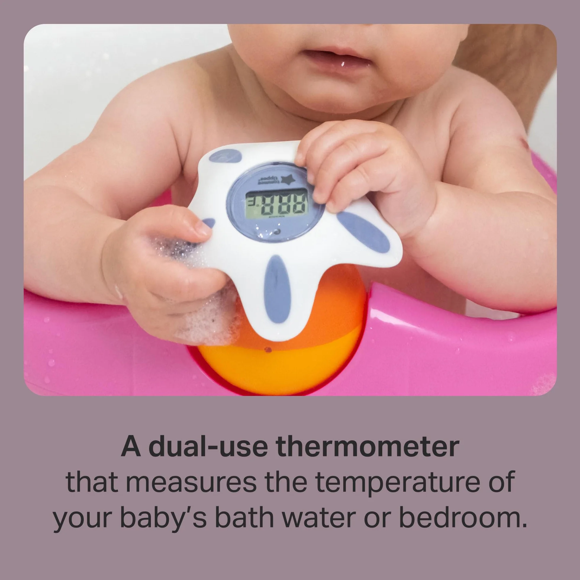 Tommee Tippee Closer to Nature Bath and Room Thermometer, White