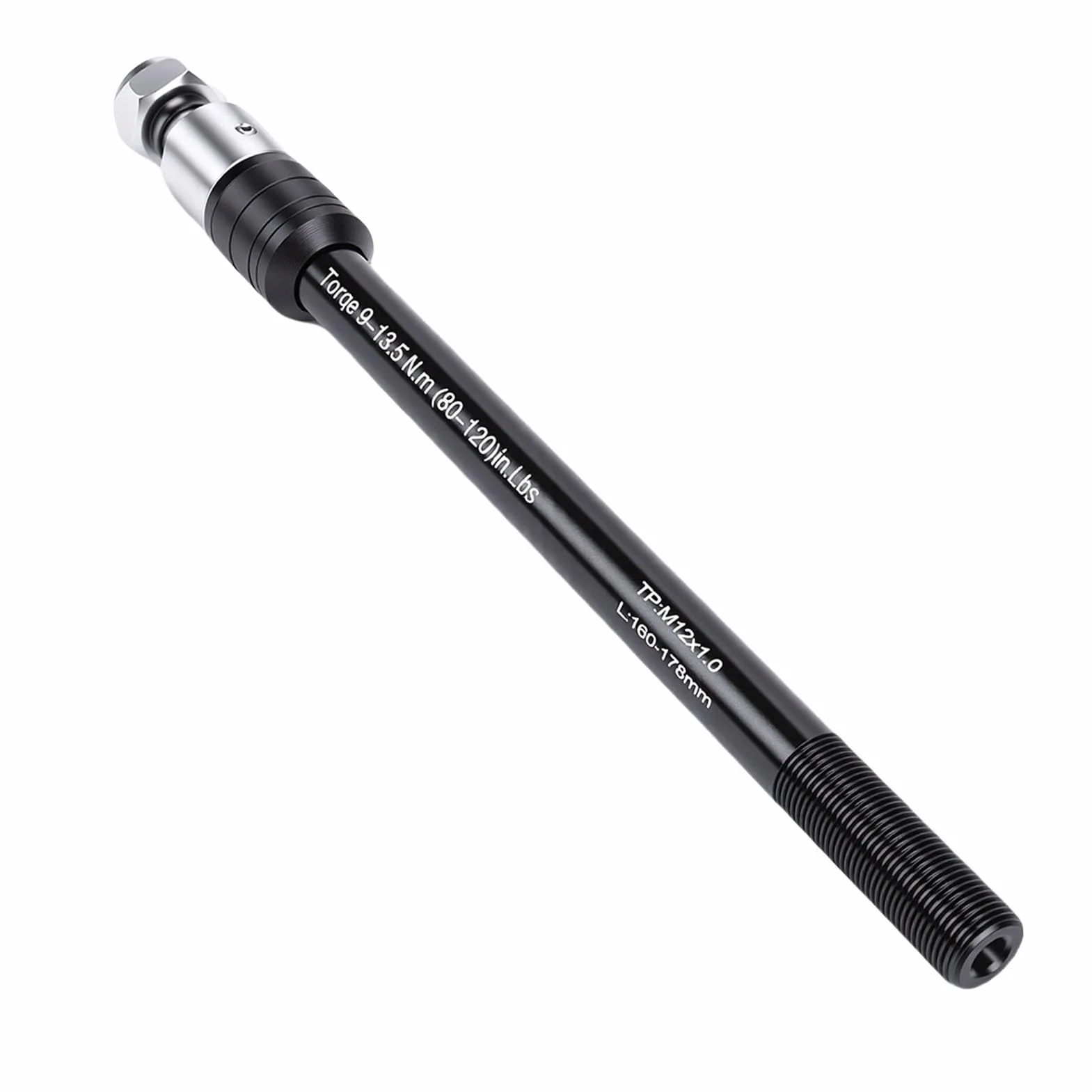 Jiawu Oś Przelotowa do Przyczepki Rowerowej, Regulowany wał ze Stopu Aluminium ze Stali Nierdzewnej, Adapter Osi Przelotowej, Adapter do Zaczepu Przyczepki Rowerowej Rowerów Szosowych i Górskich 135
