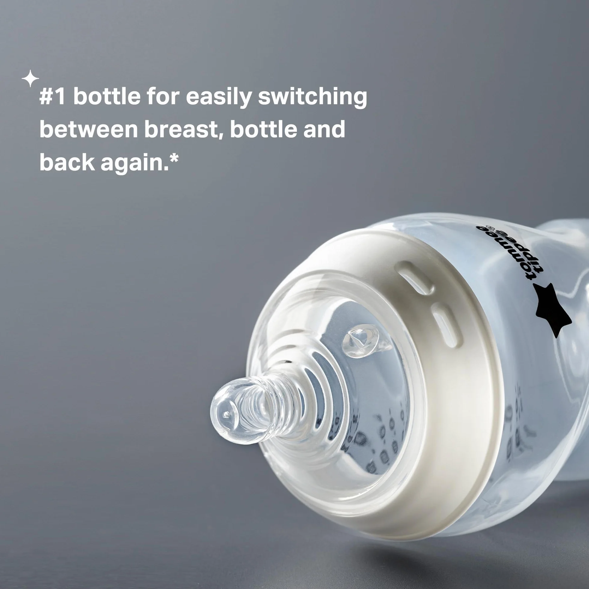 Natural Start Tommee Tippee zestaw dla niemowląt, antykolkowe butelki 150 ml/260 ml, ze średnim przepływem w kształcie piersi, samosterylizujące