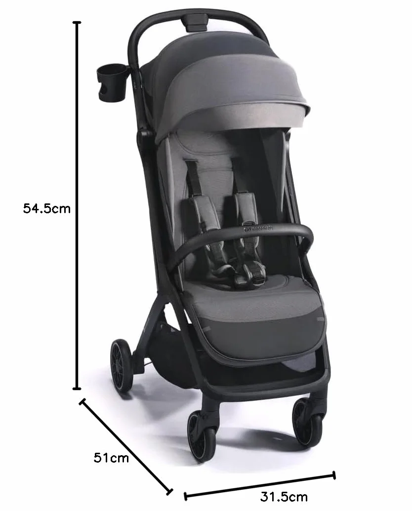 Wózek spacerowy Kinderkraft NUBI 2 szary