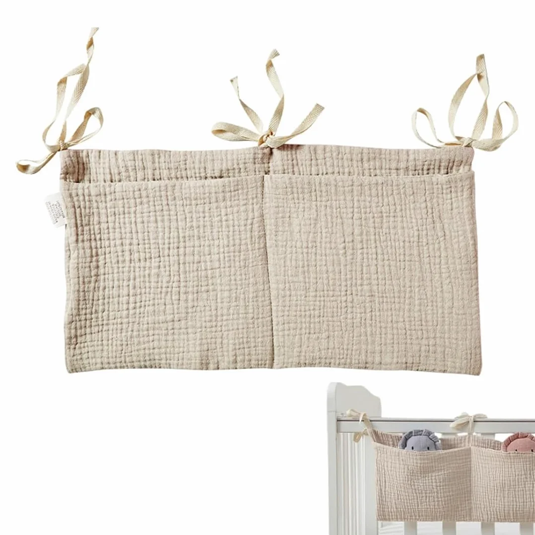 Wisząca torba do przechowywania łóżeczka dziecięcego organizer na pieluchy wiszący organizer do łóżeczka dziecięcego wisząca torba do przechowywania ubrań pieluchy zabawki
