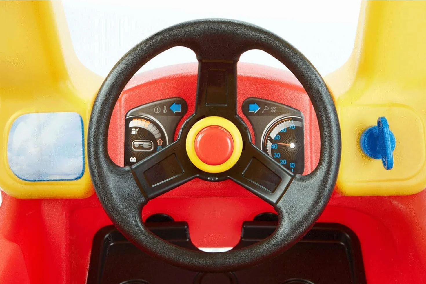 little tikes Cozy Coupe – Jeździk dla dzieci od 18 miesięcy do 5 lat | Prawdziwy działający klakson, klikający zapłon, wyjmowana podłoga i schowek | Jeździk dziecięcy do domu i na zewnątrz