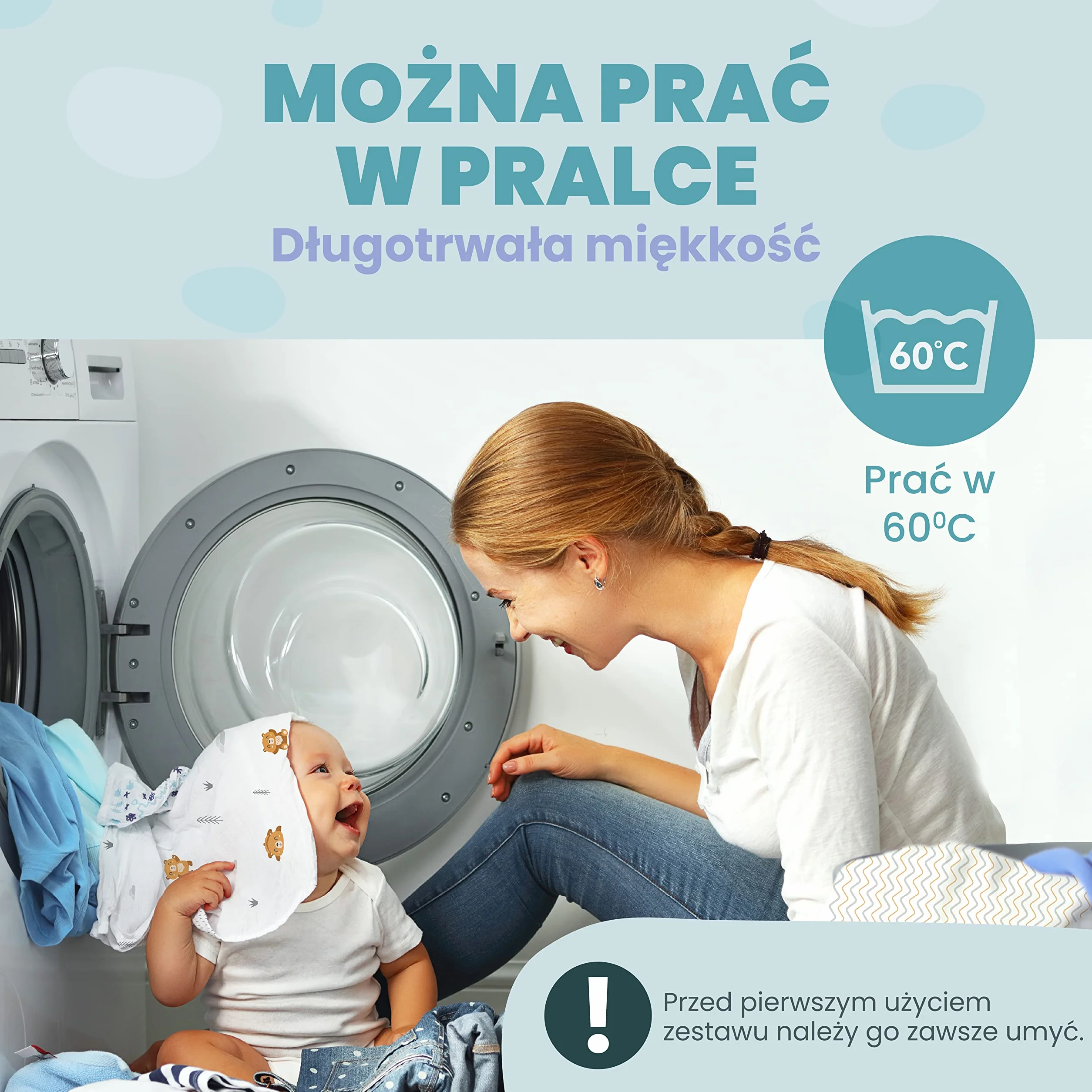 Zestaw 2 x 100% Bawełniane Prześcieradła z Gumką - 1 x 100% Wodoodporny Pokrowiec na Materac - Zestaw 3-55x90cm - Orange