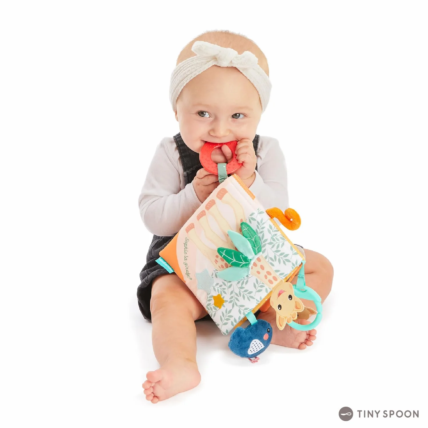 SOPHIE LA GIRAFE - Księga odkryć Sophie la Girafe - Gry Przebudzenia - 8 stron - Różne aktywności, tekstury, kolory - Dla dzieci od 3 miesiąca życia