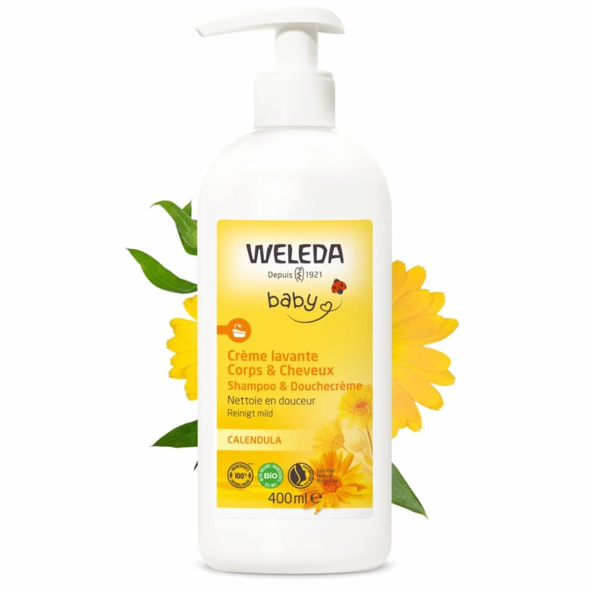 WELEDA - CALENDULA krem do mycia ciała i włosów - 400 ml