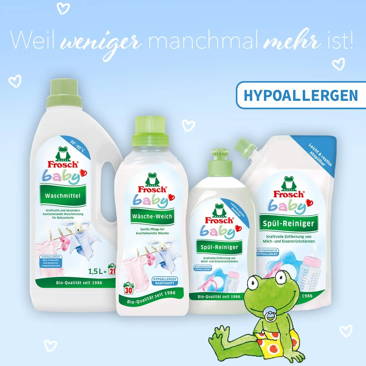 Frosch Płyn do mycia dla niemowląt 500 ml, 8 sztuk (8 x 0,5 l)