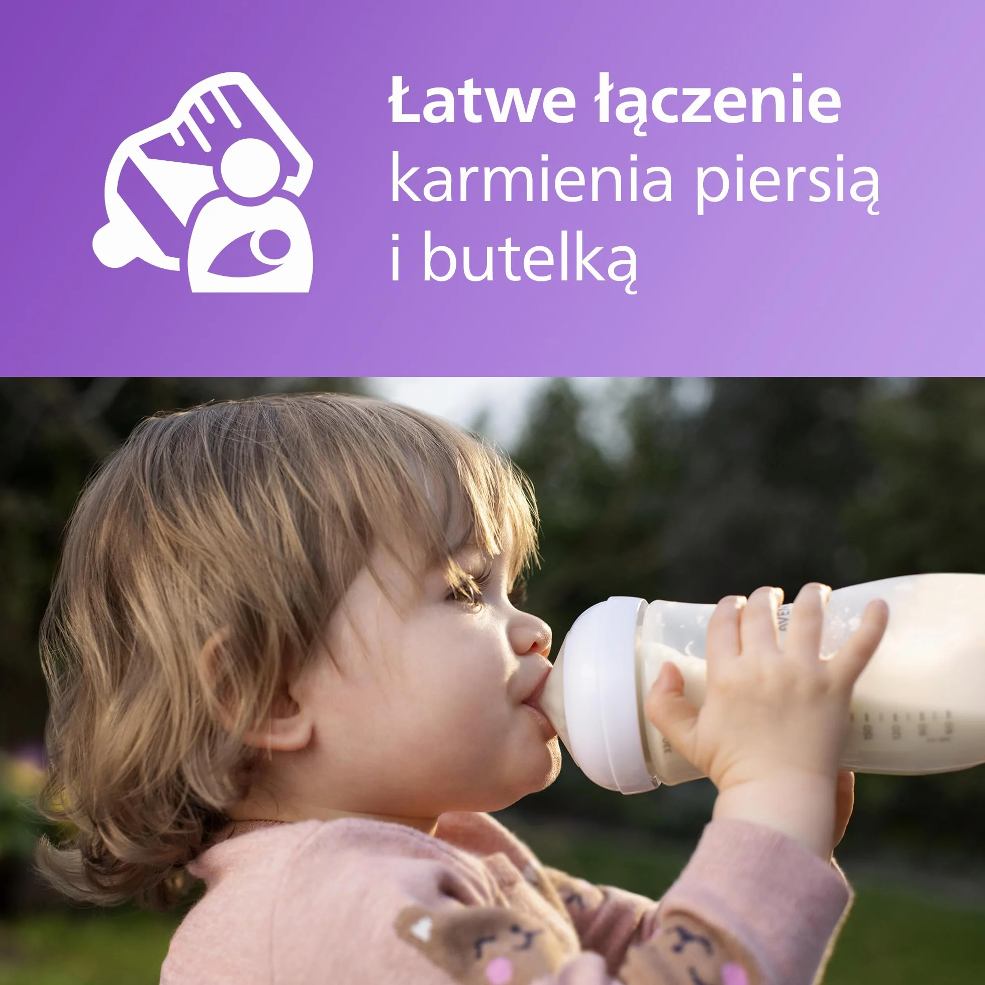 Philips Avent, butelka dla niemowląt Natural Response 330 ml ze smoczkiem w wersji Flow 4 (smoczek dla niemowląt od 3. miesiąca życia), SCY906/11