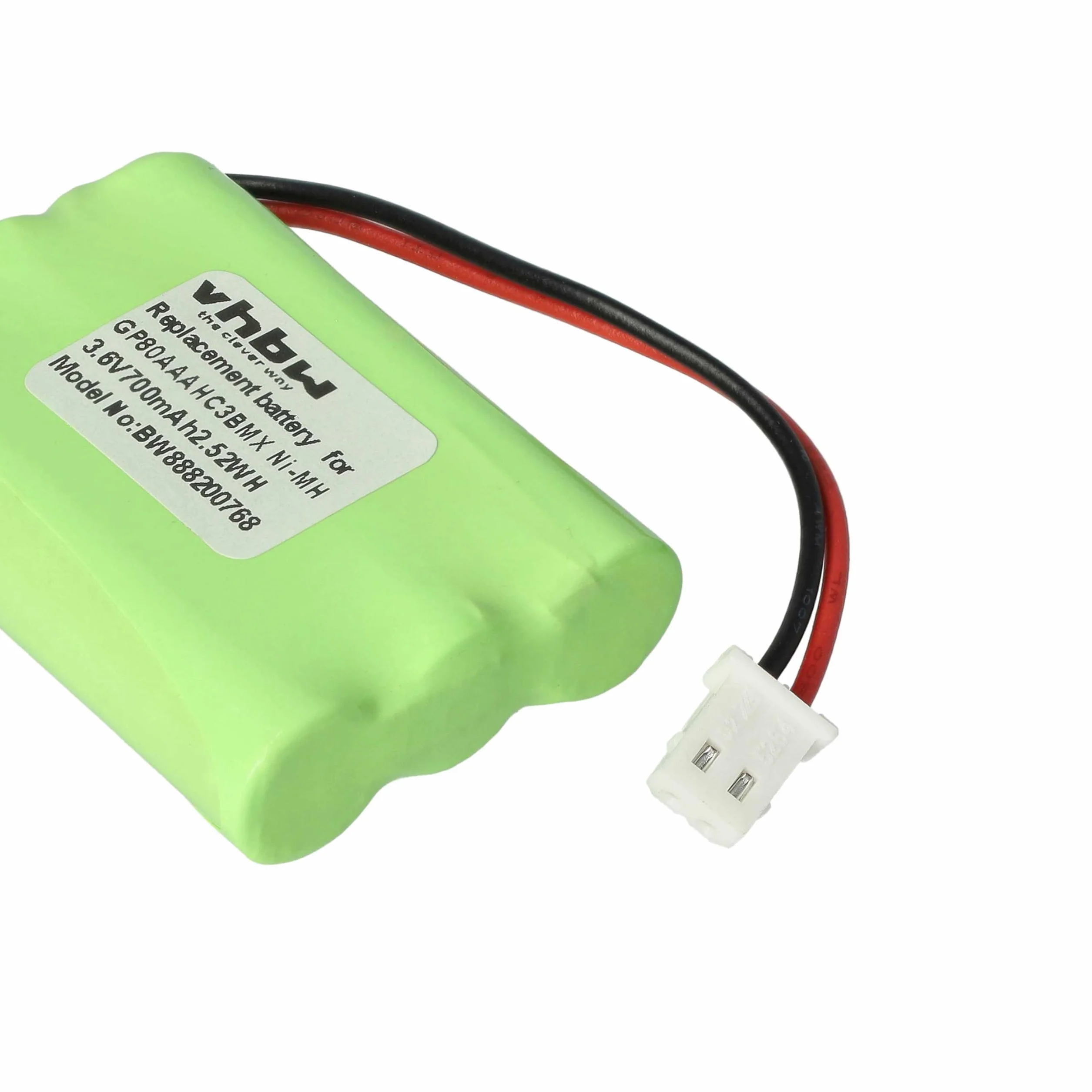 vhbw Bateria zamienna do Motorola GP80AAAHC3BMX, HRMR03 do elektronicznej niani rozmówcy (700 mAh, 3,6 V, NiMH)