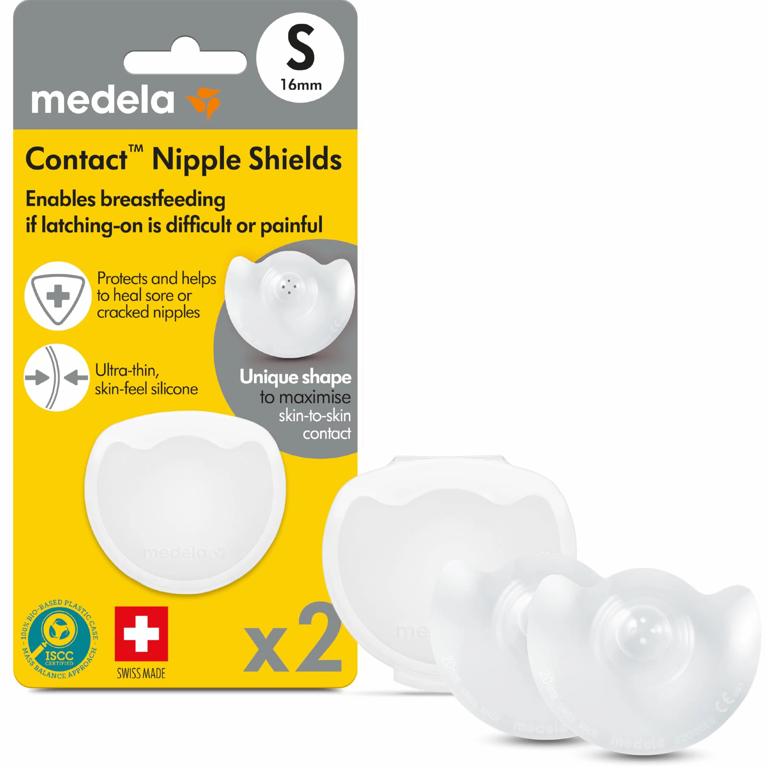 Medela 200.1626 Ochraniacz na klatkę piersiową, silikon, wielokolorowy