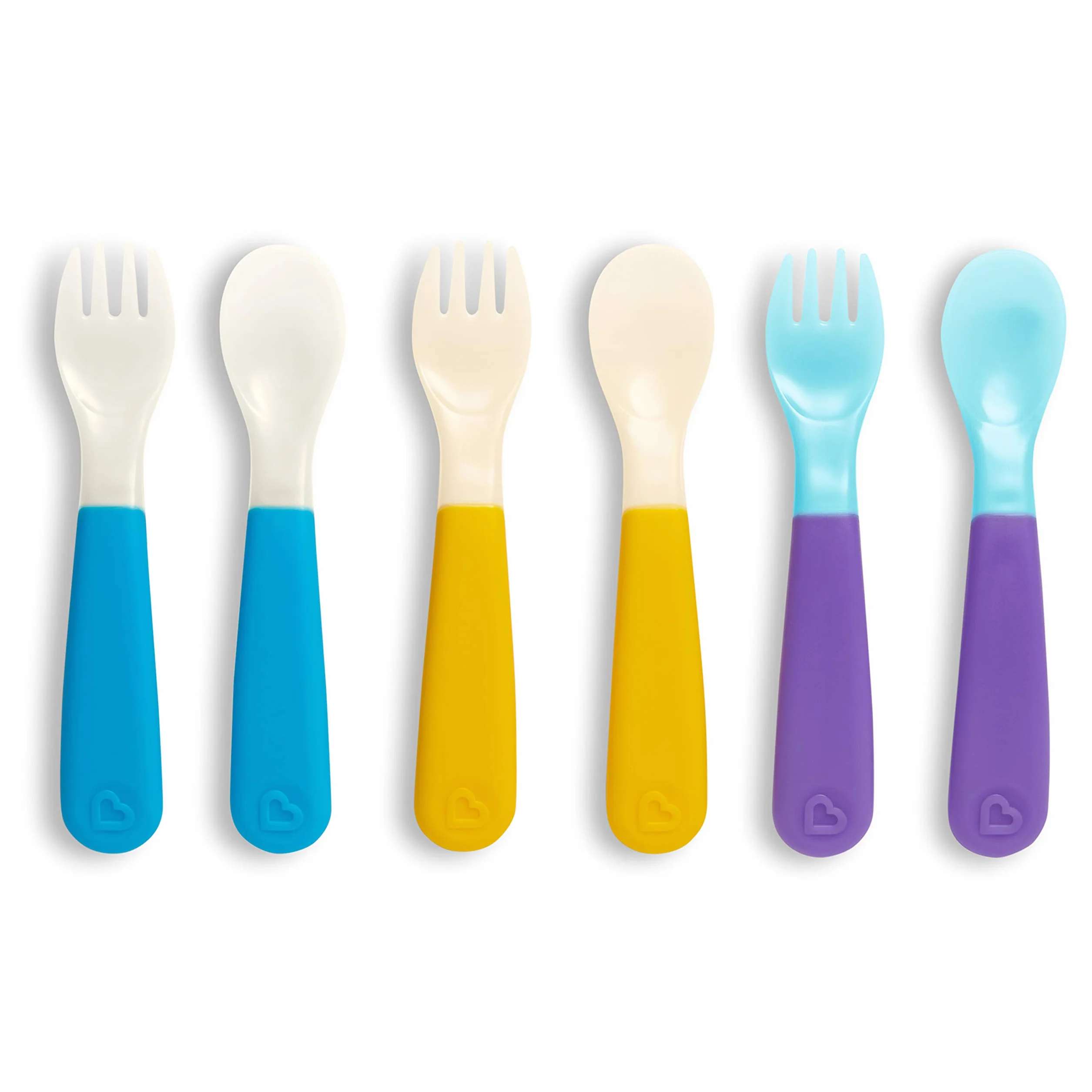 Munchkin Colour Change Toddler Forks and Spoons, Pack of 6