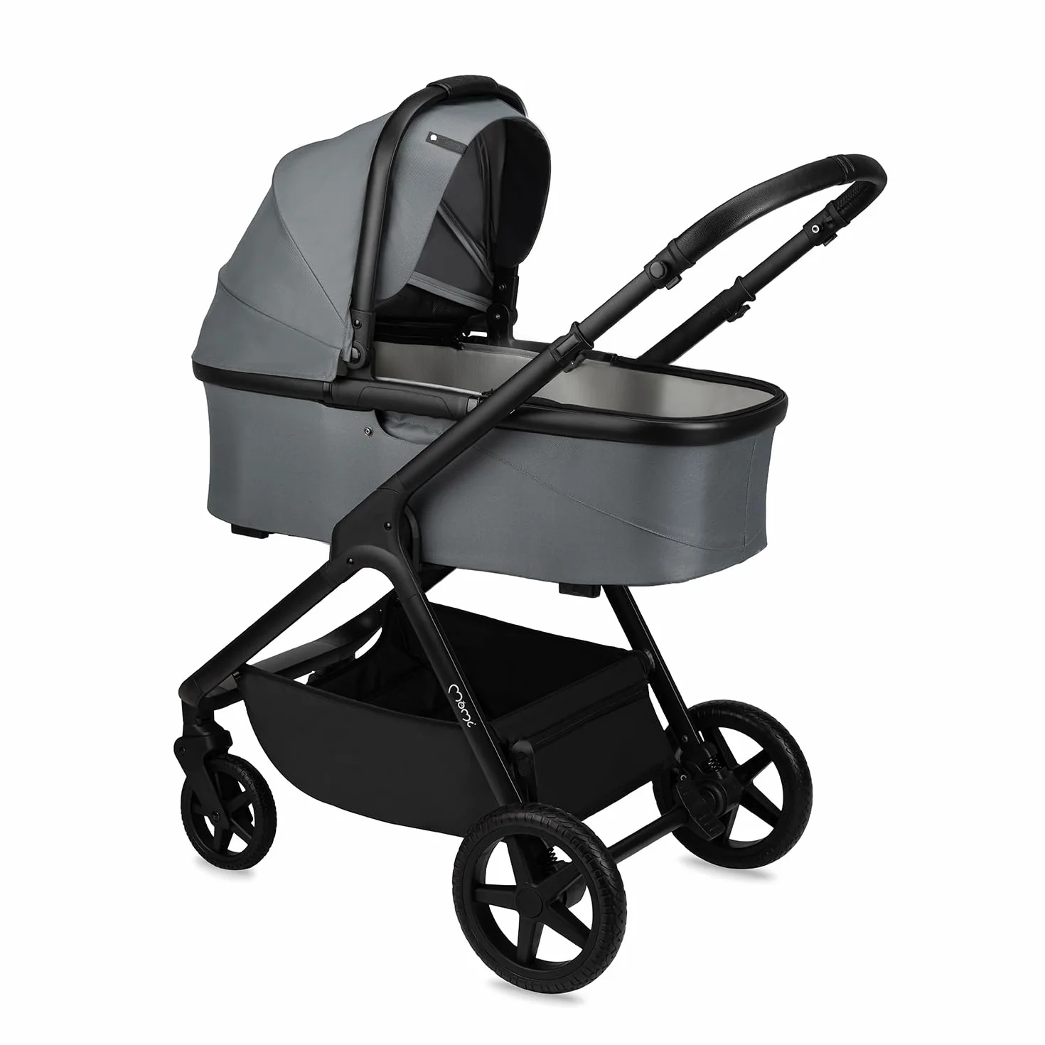 MoMi GISELLE Wózek dziecięcy kombi 2 w 1 z funkcją buggy, 5-punktowy pas bezpieczeństwa, od 1. dnia życia, do 22 kg masy ciała (wózek), kosz na zakupy, materac, ochrona przed deszczem i torba do